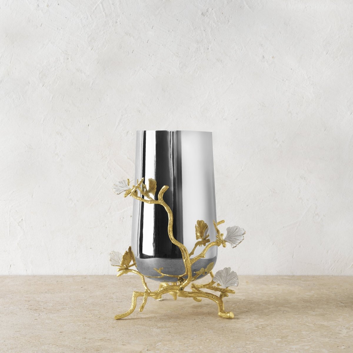 Michael Aram Butterfly Ginkgo Gold Vase