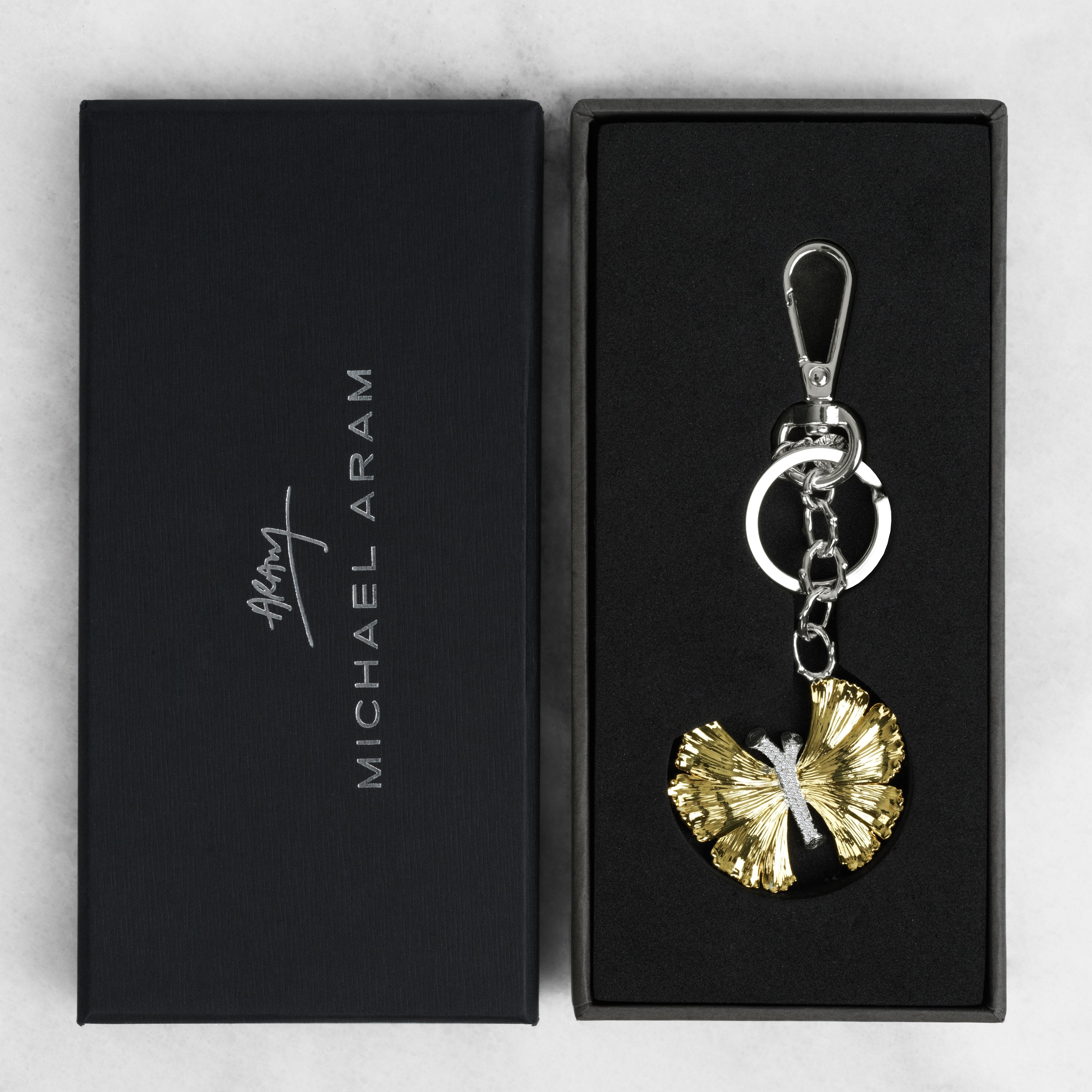 Michael Aram Butterfly Ginkgo Keychain