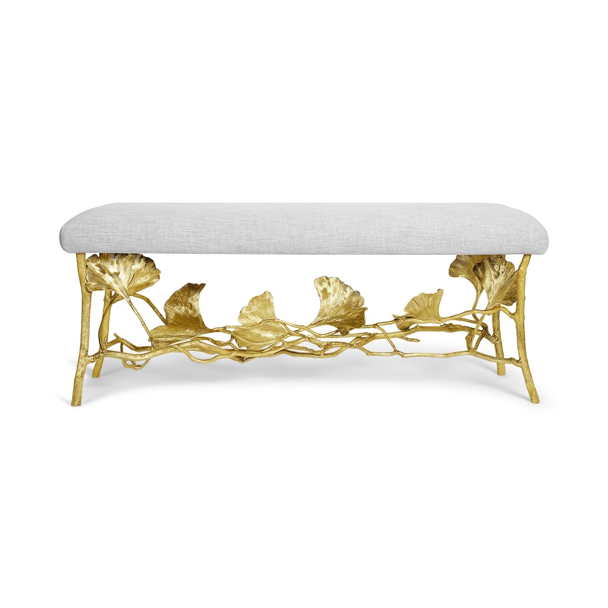 Michael Aram Golden Ginkgo Bench