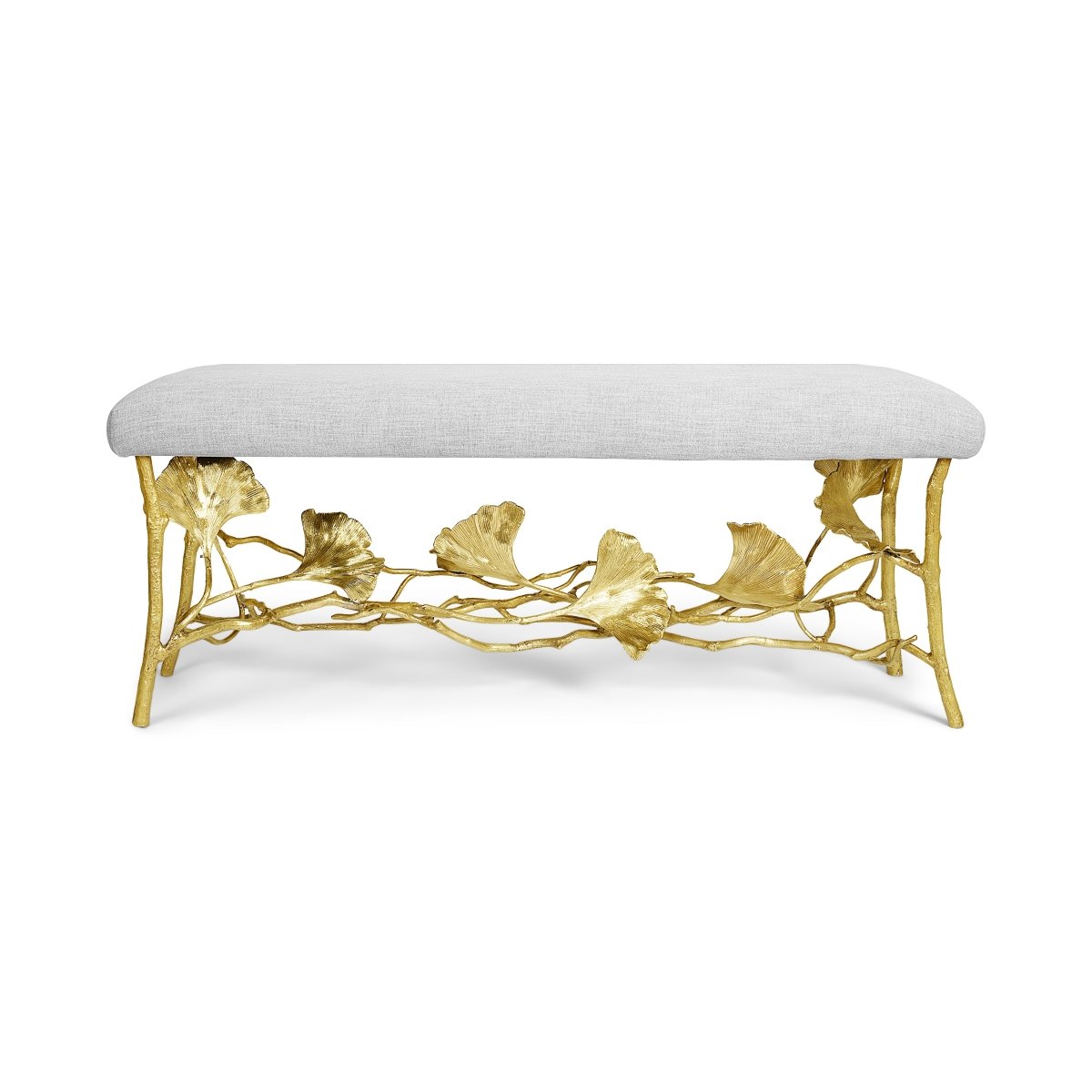 Michael Aram Golden Ginkgo Bench