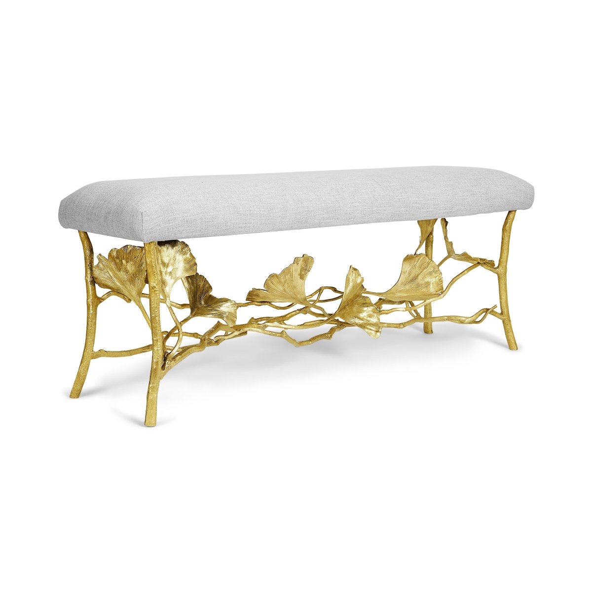 Michael Aram Golden Ginkgo Bench