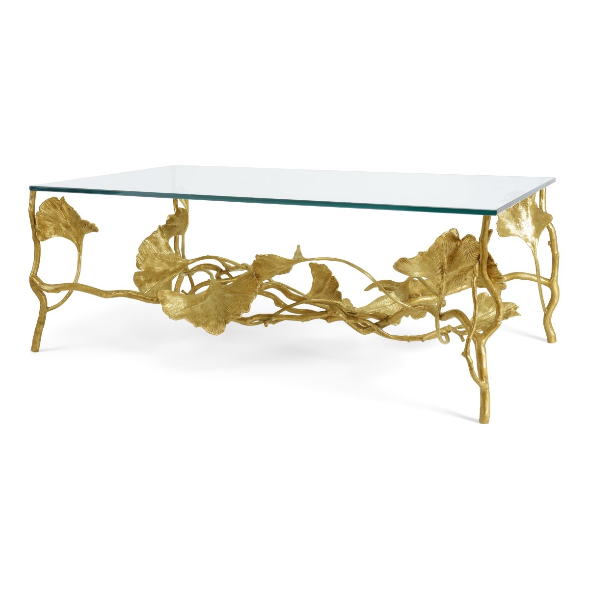 Michael Aram Golden Ginkgo Coffee Table