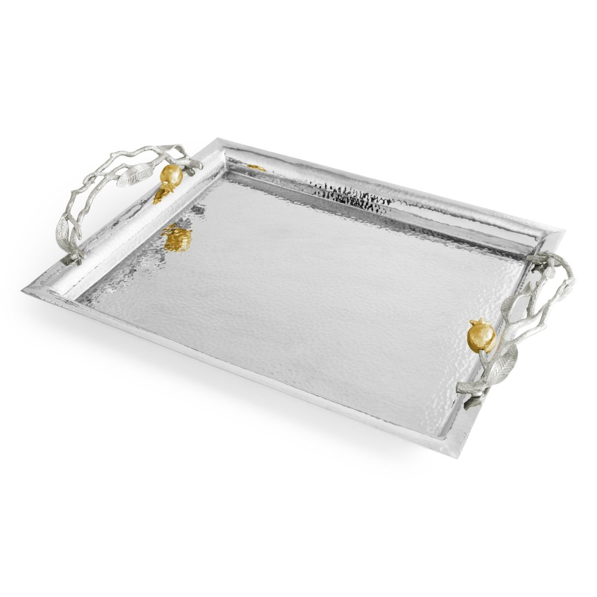 Michael Aram Pomegranate Silver & Gold Serving Tray