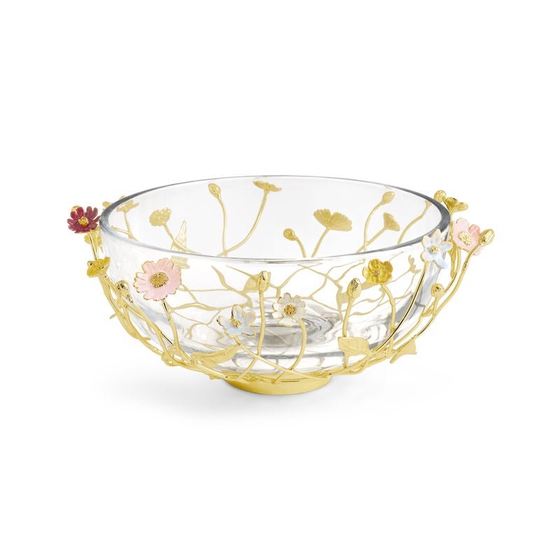 Michael Aram Wildflowers Large Glass Bowl