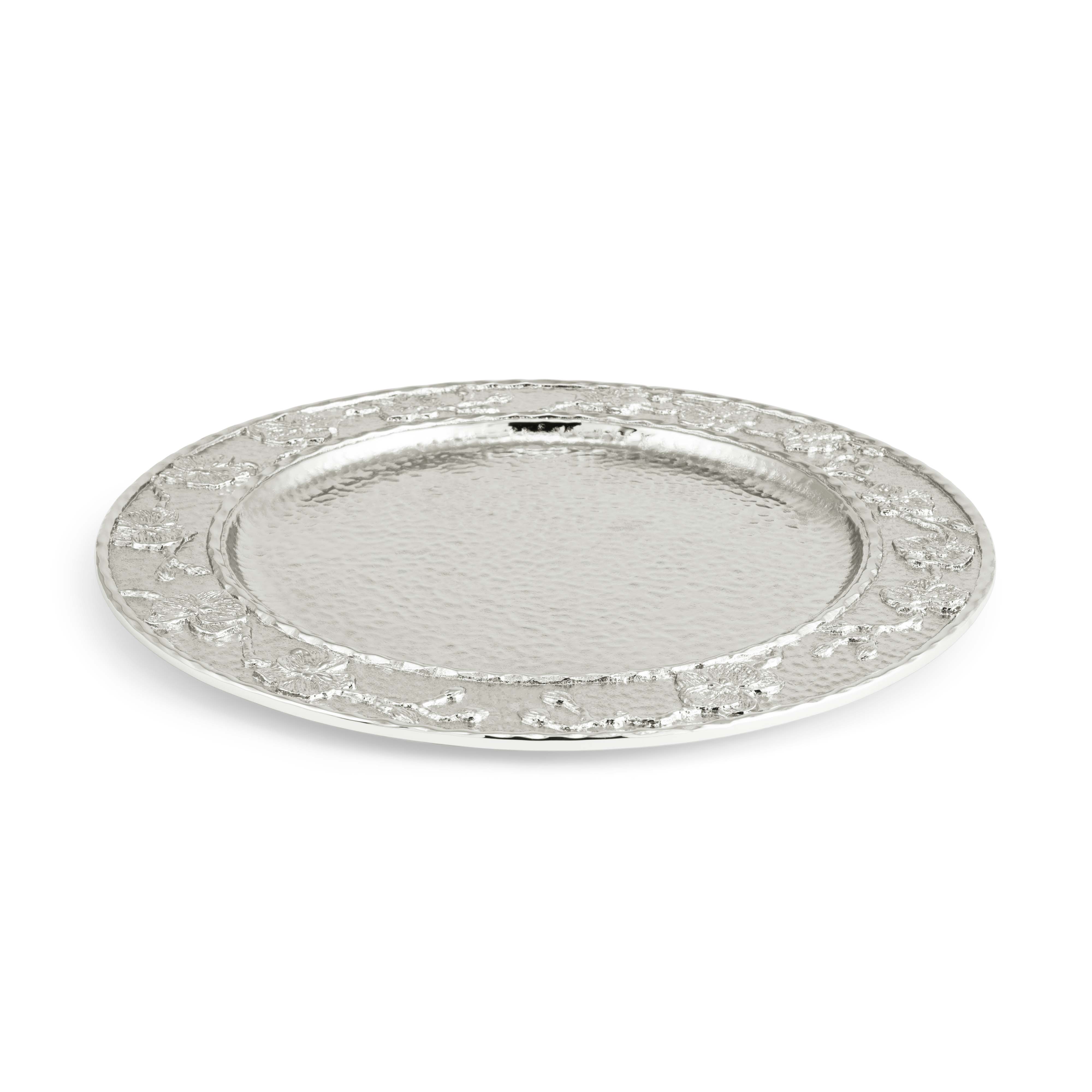 White Orchid Charger Plate