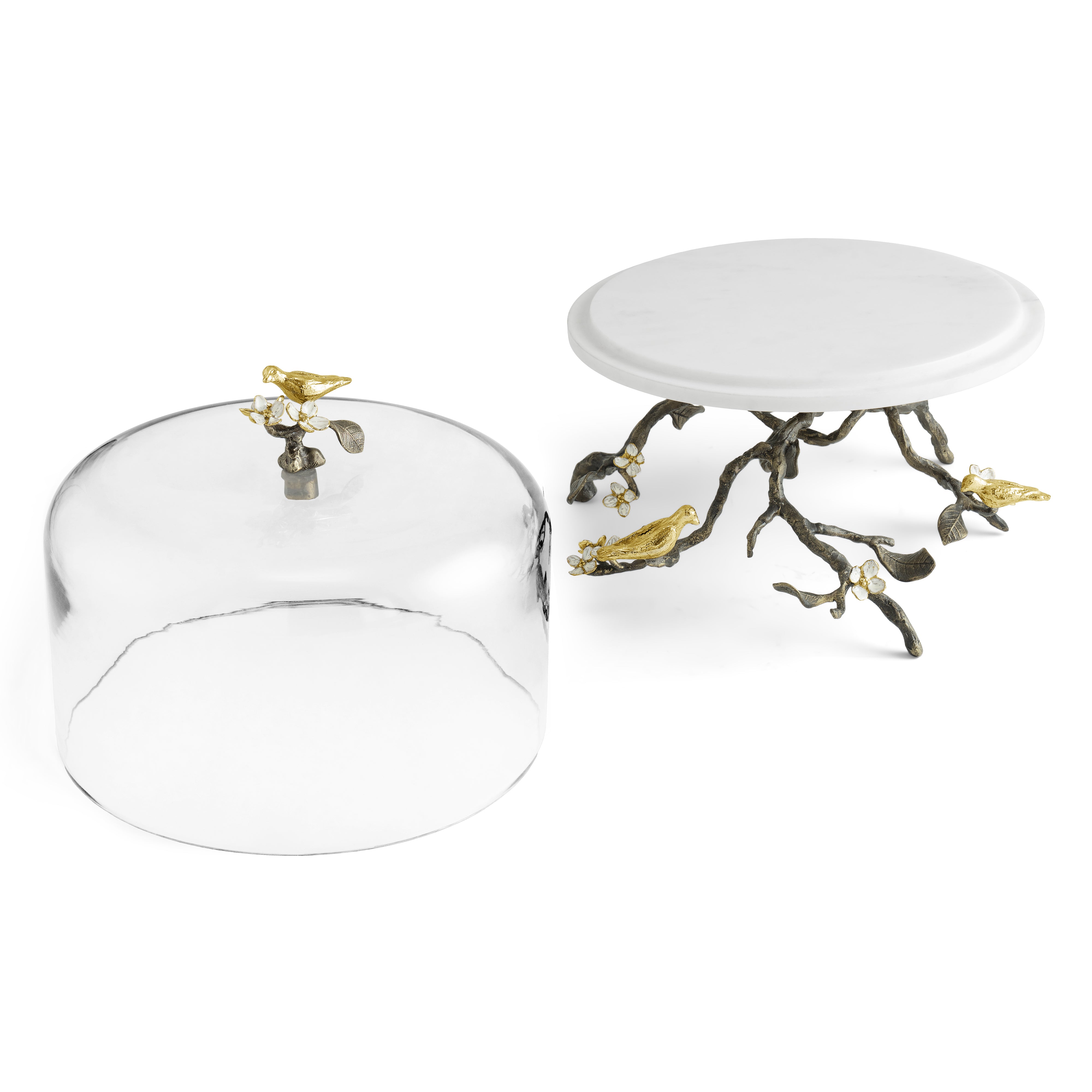 Lovebirds Cake Stand with Dome