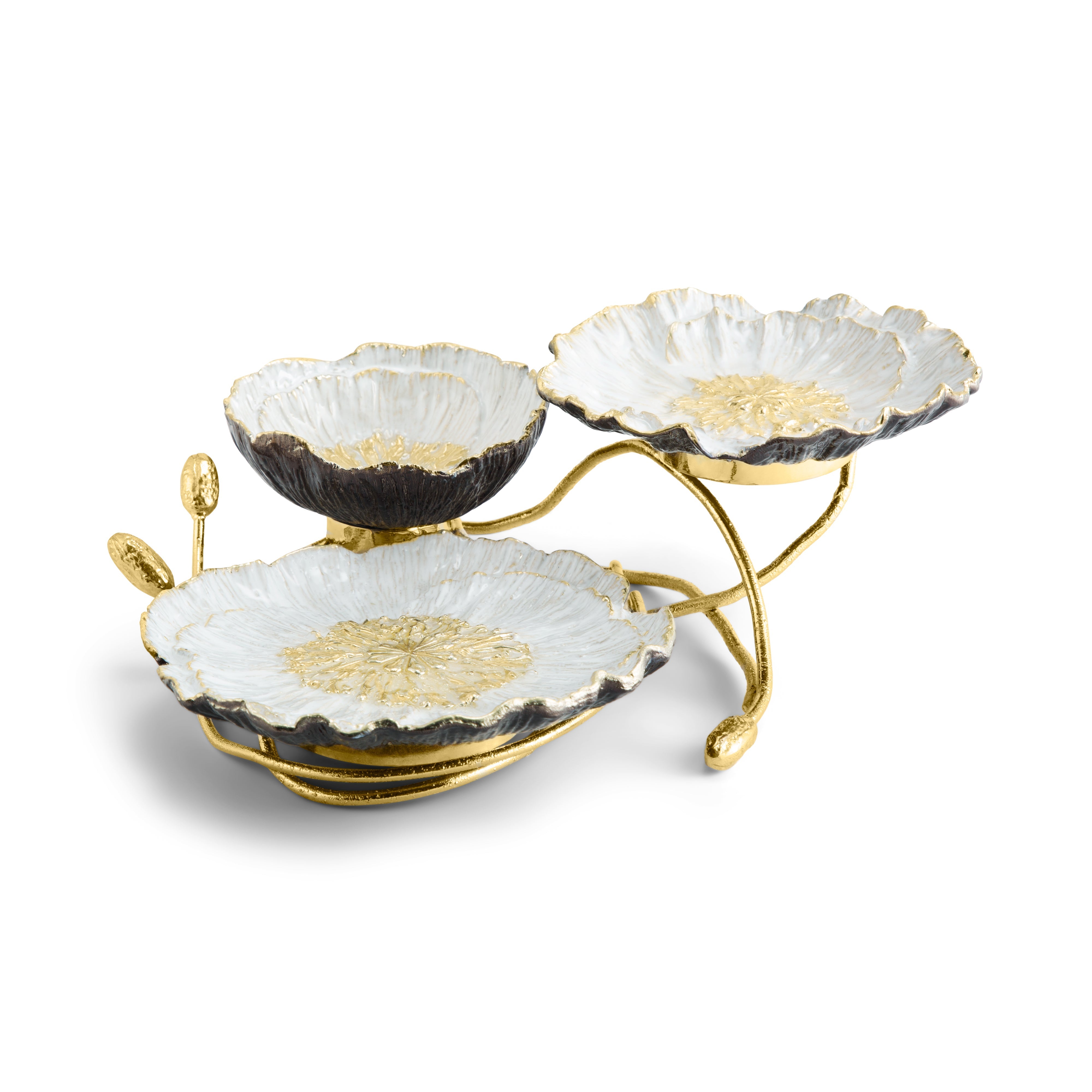 Michael Aram Anemone 3-Tier Dish