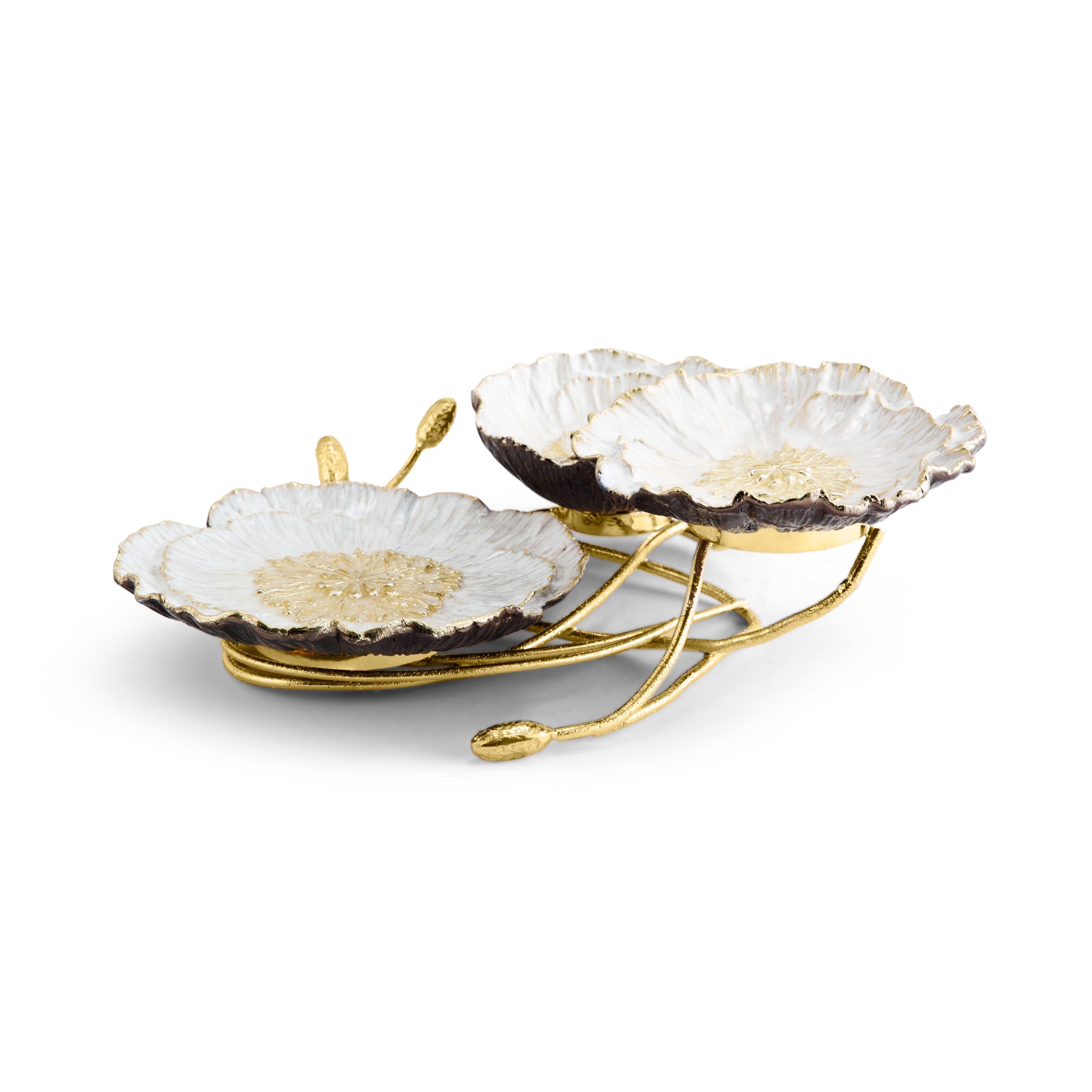 Michael Aram Anemone 3-Tier Dish