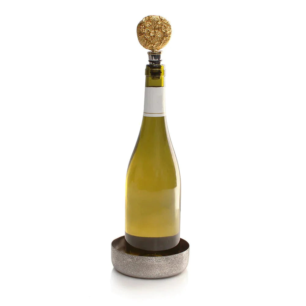 Michael Aram Bittersweet Wine Coaster & Stopper Set