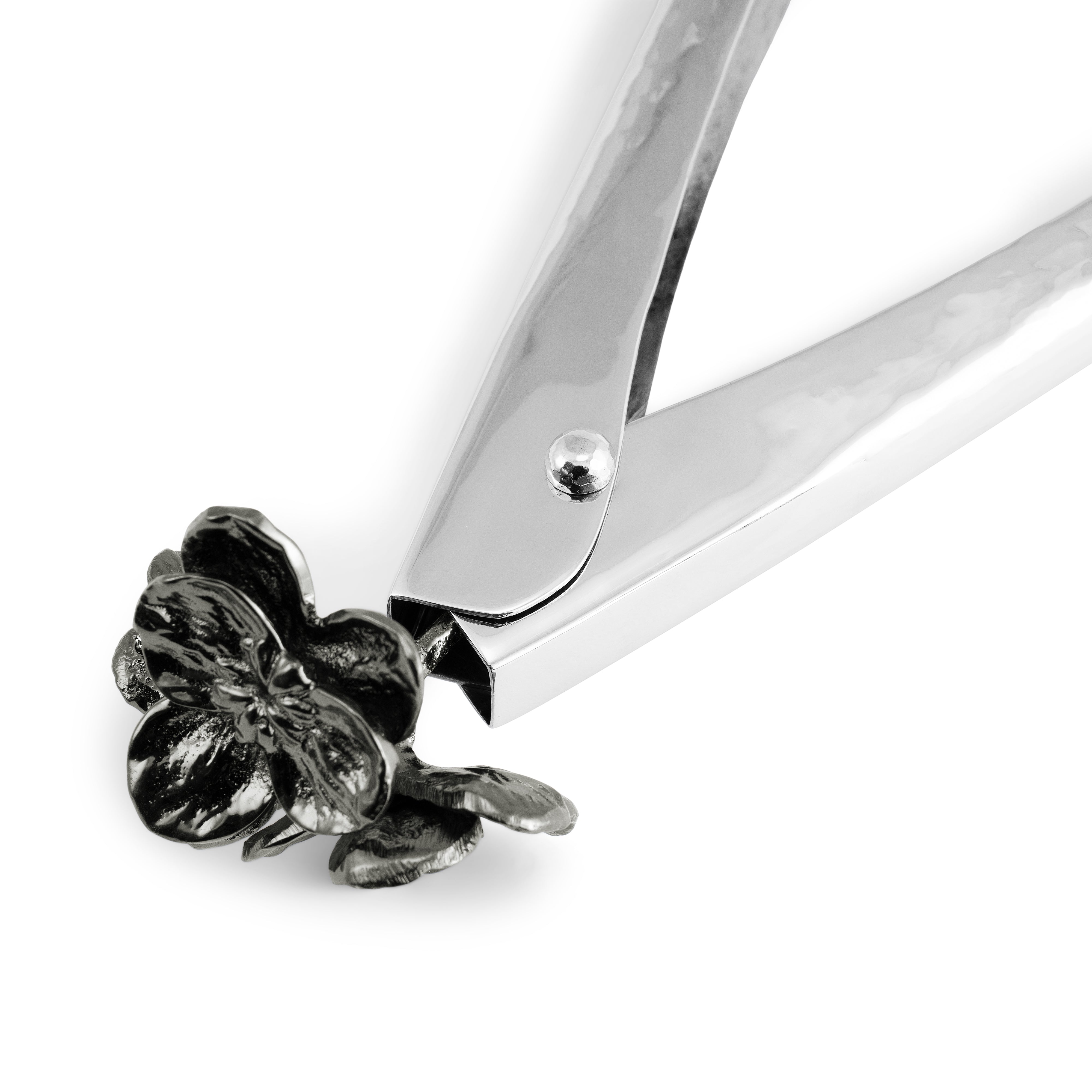 Michael Aram Black Orchid Lock Spring Tongs