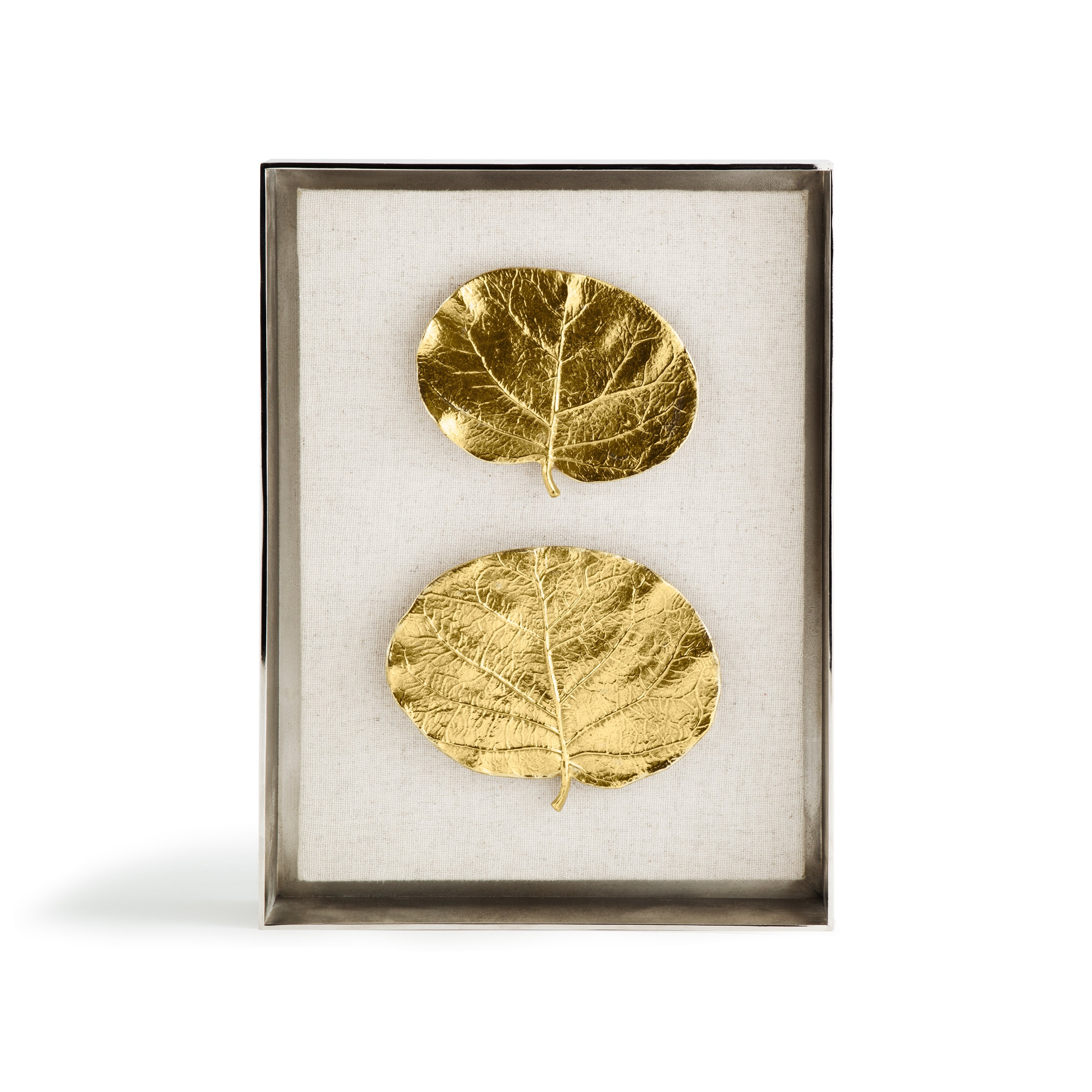 Michael Aram Botanical Leaf Fabric Shadow Box