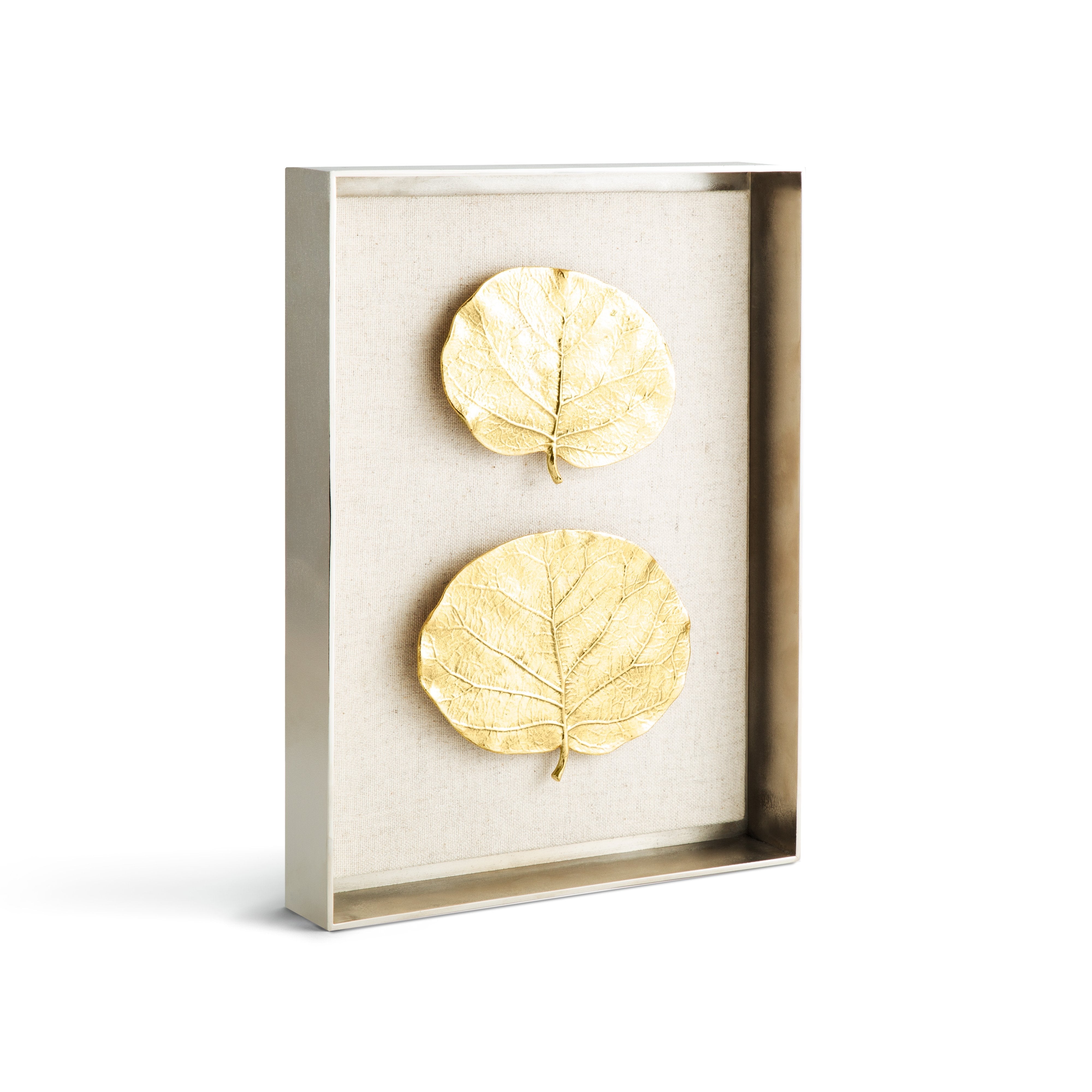 Michael Aram Botanical Leaf Fabric Shadow Box