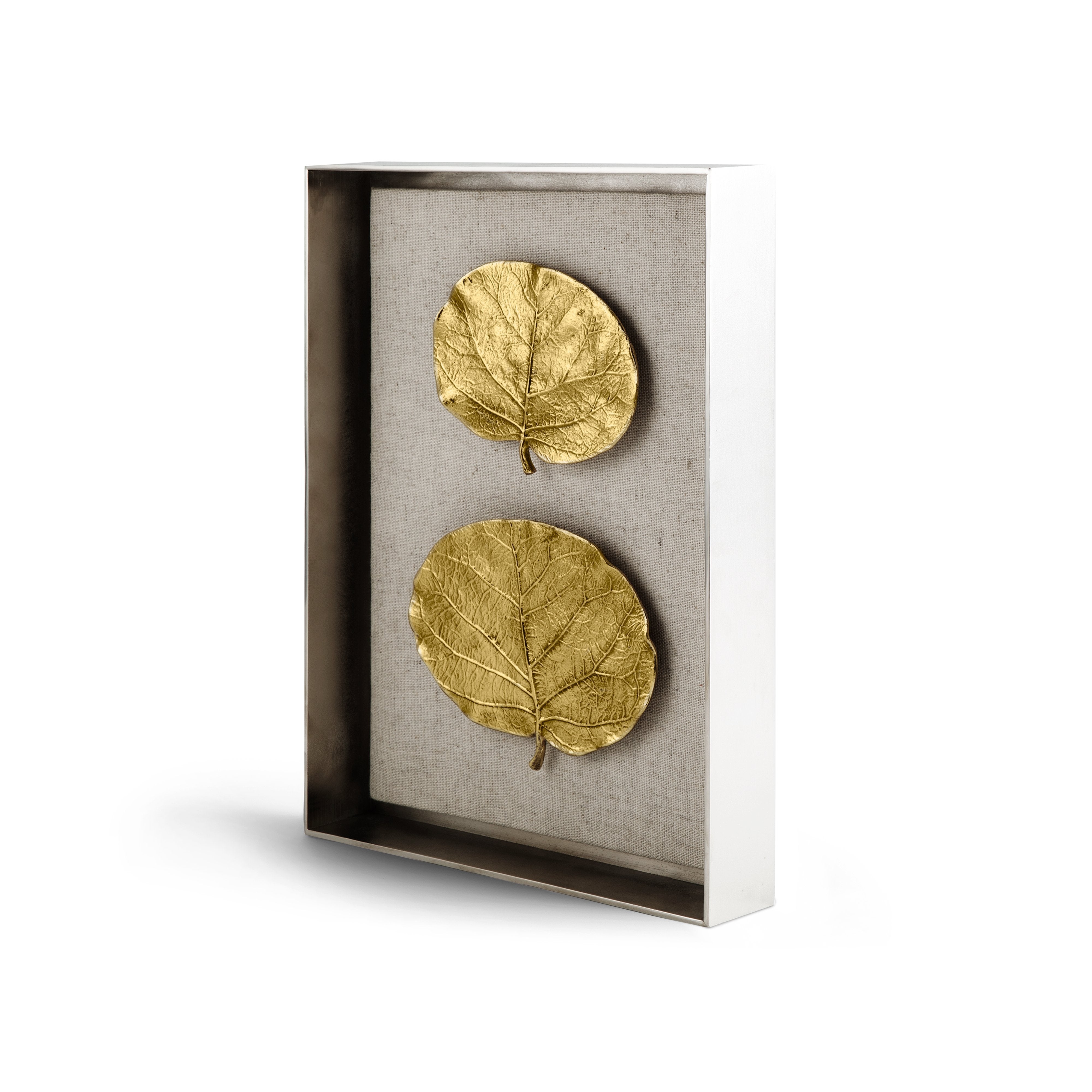 Michael Aram Botanical Leaf Fabric Shadow Box