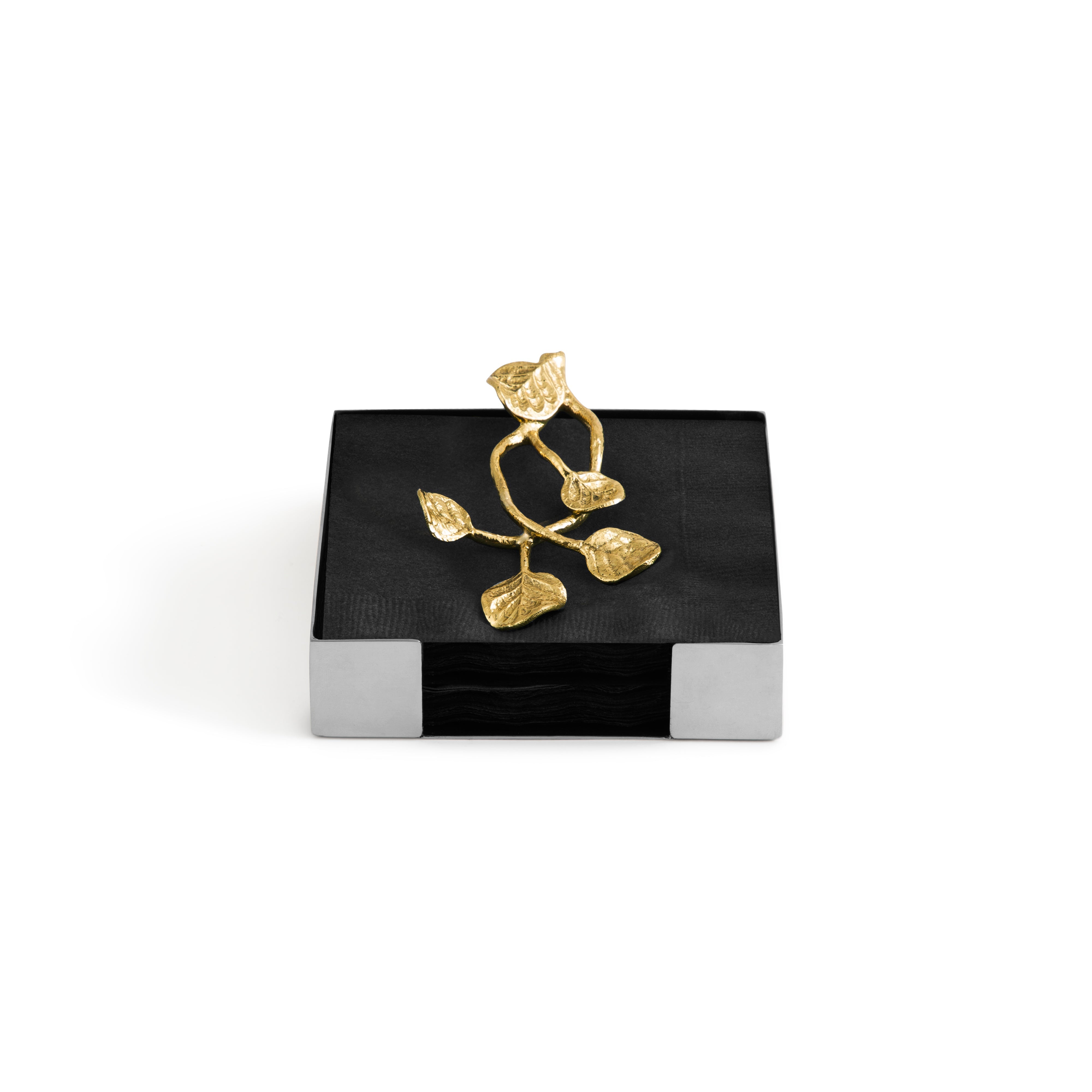 Michael Aram Botanical Leaf Gold Cocktail Napkin Holder