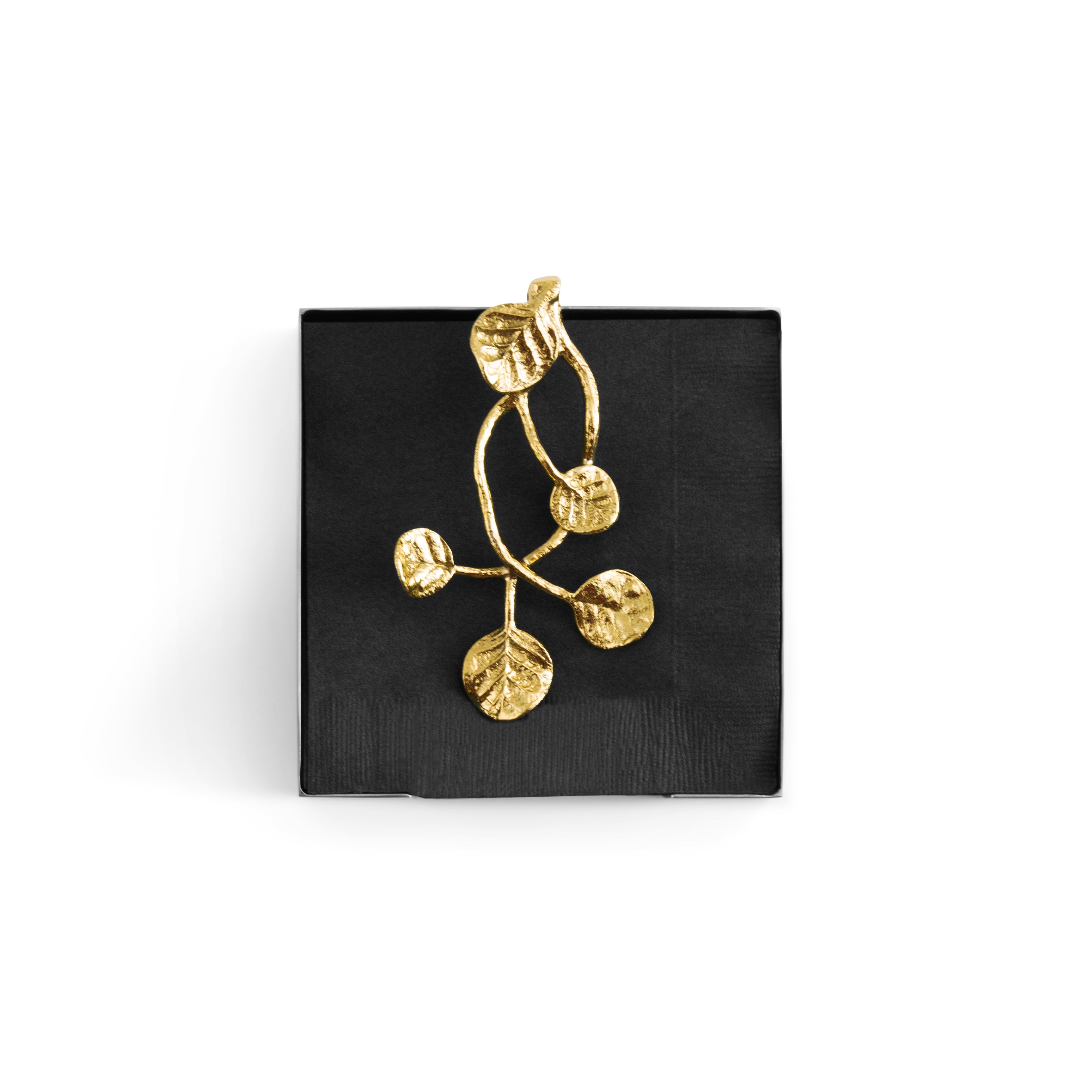 Michael Aram Botanical Leaf Gold Cocktail Napkin Holder