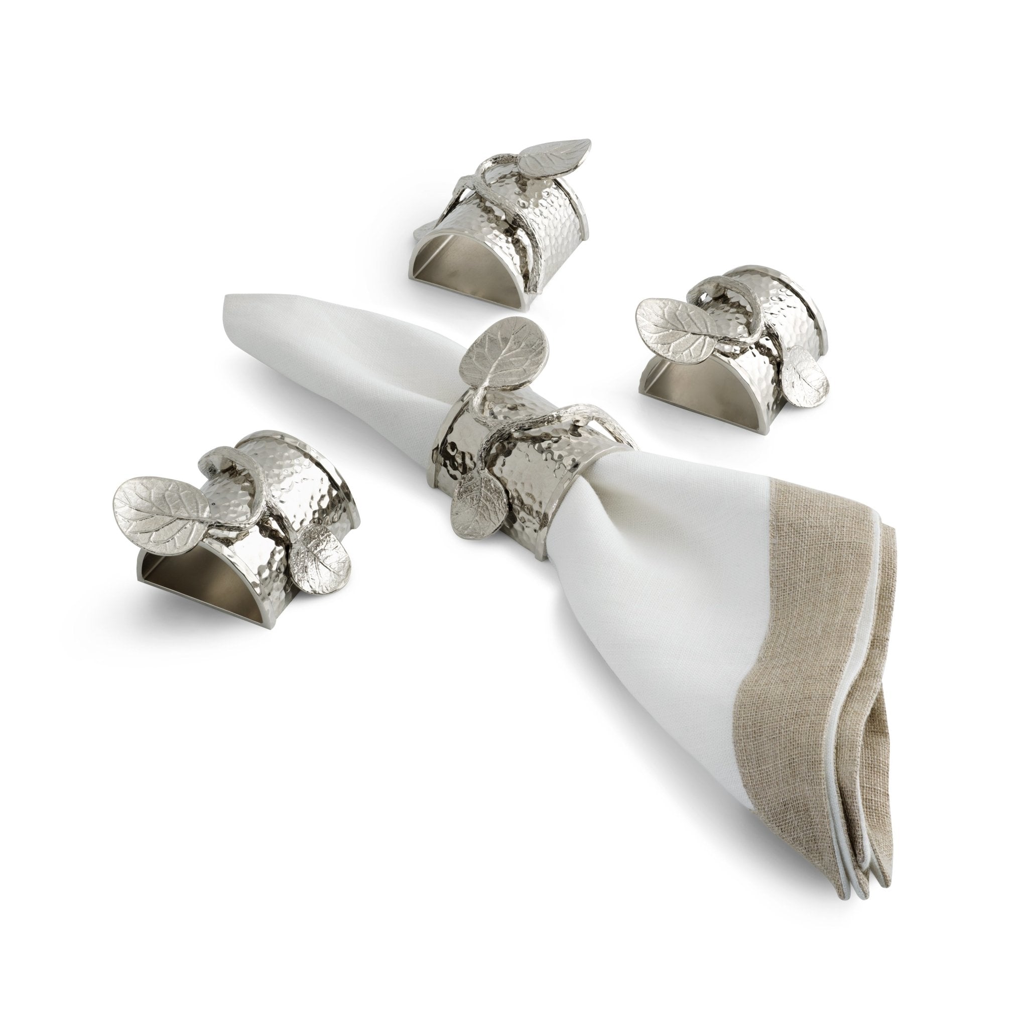 Michael Aram Botanical Leaf Napkin Ring Set