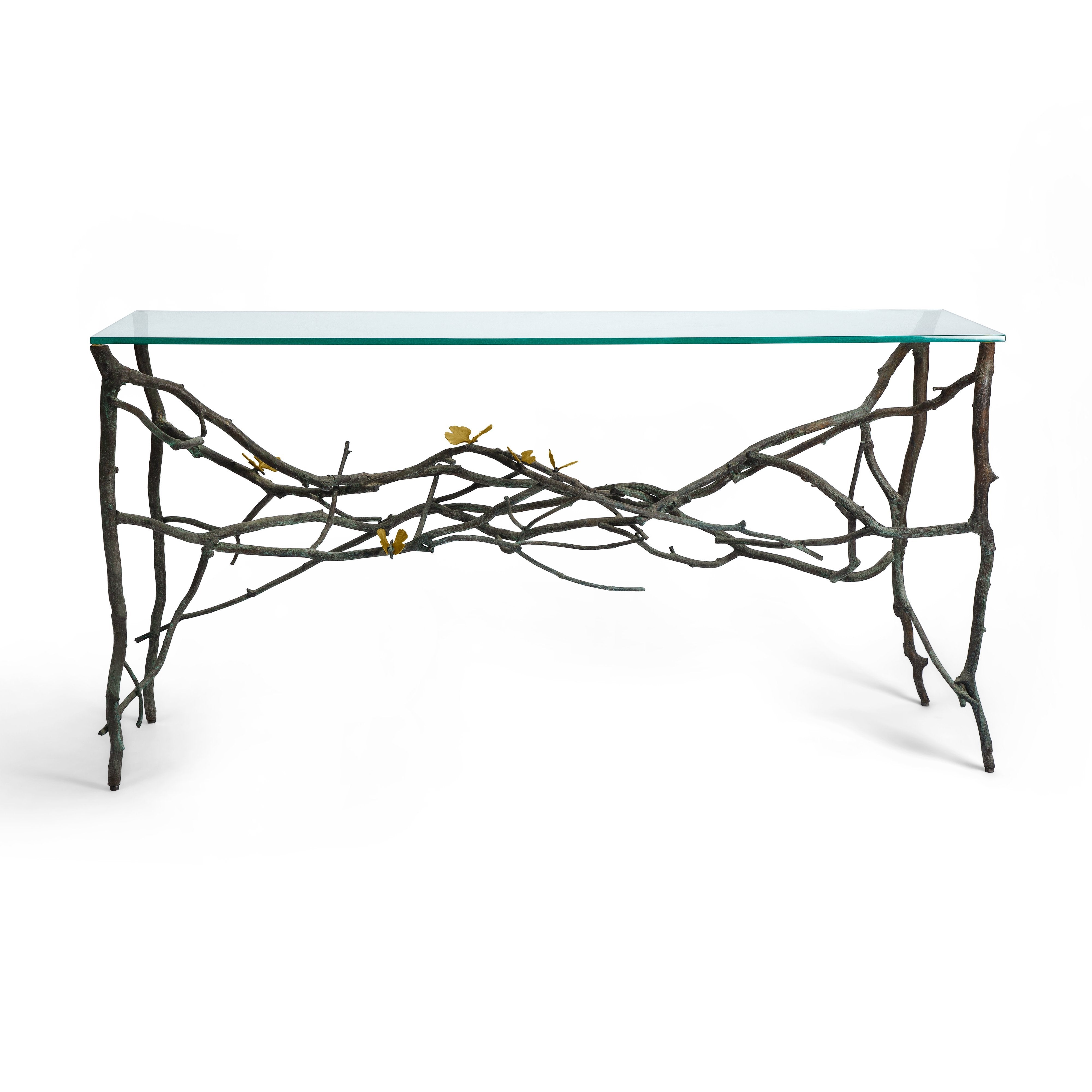 Michael Aram Butterfly Ginkgo Console Table