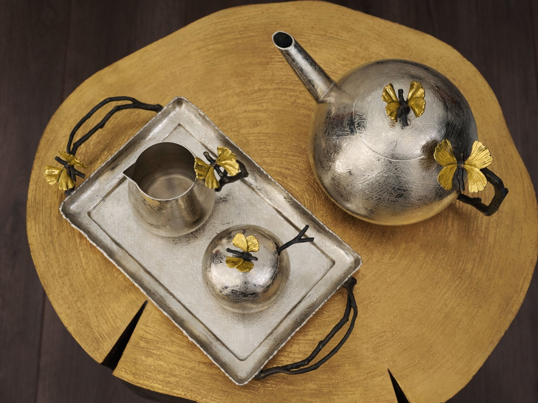 Michael Aram Butterfly Ginkgo Round Teapot