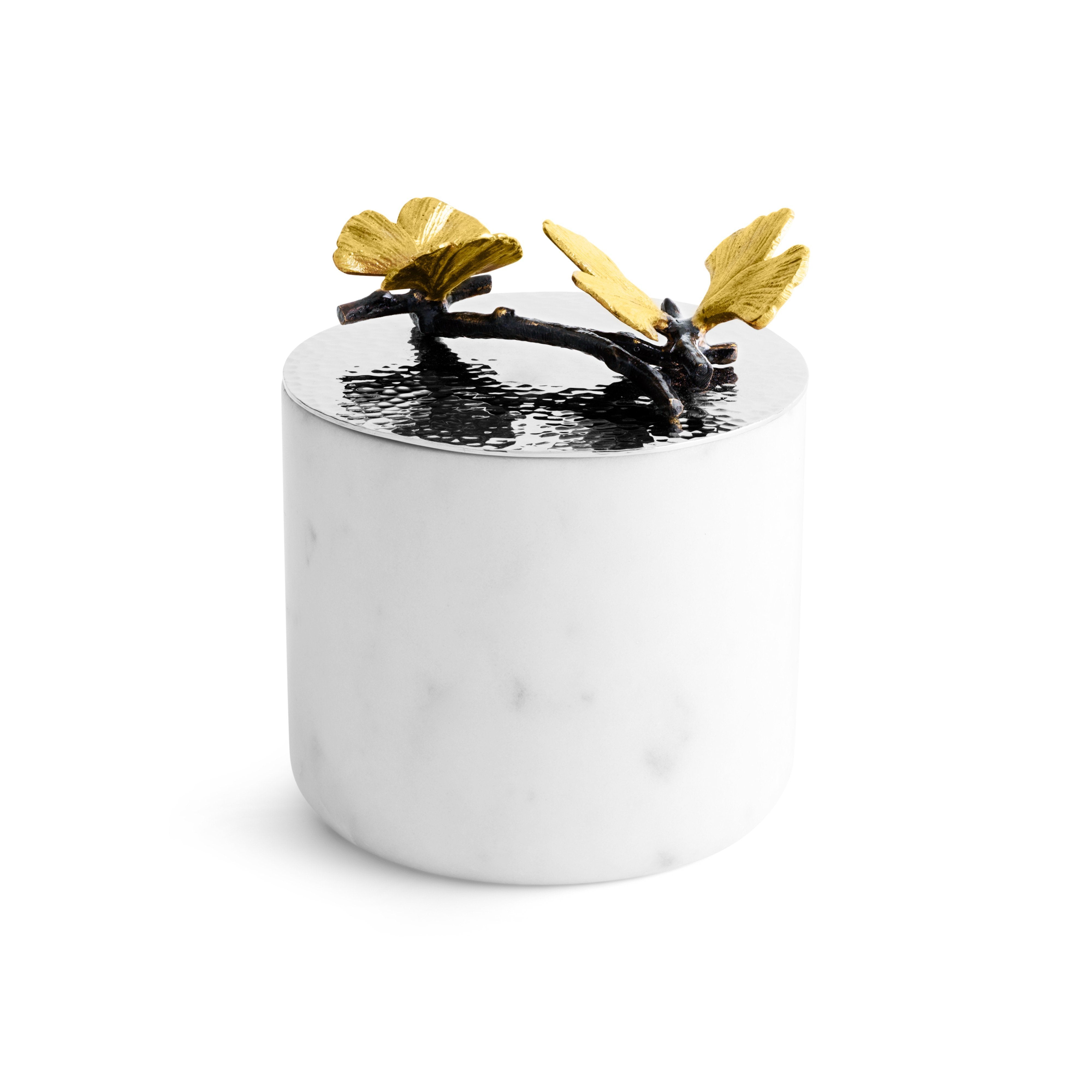 Michael Aram Butterfly Ginkgo Small Marble Candle