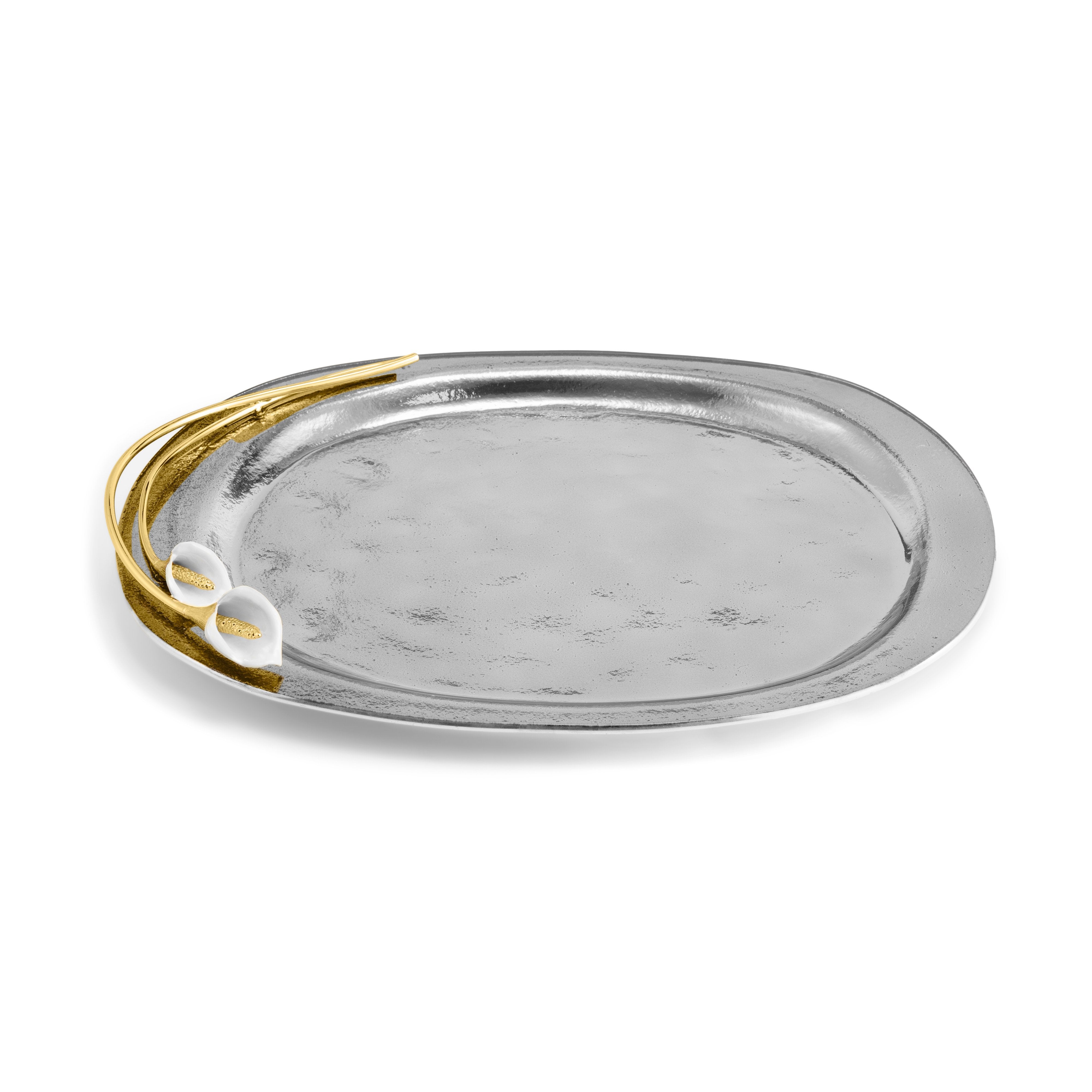 Michael Aram Calla Lily Glass Tray