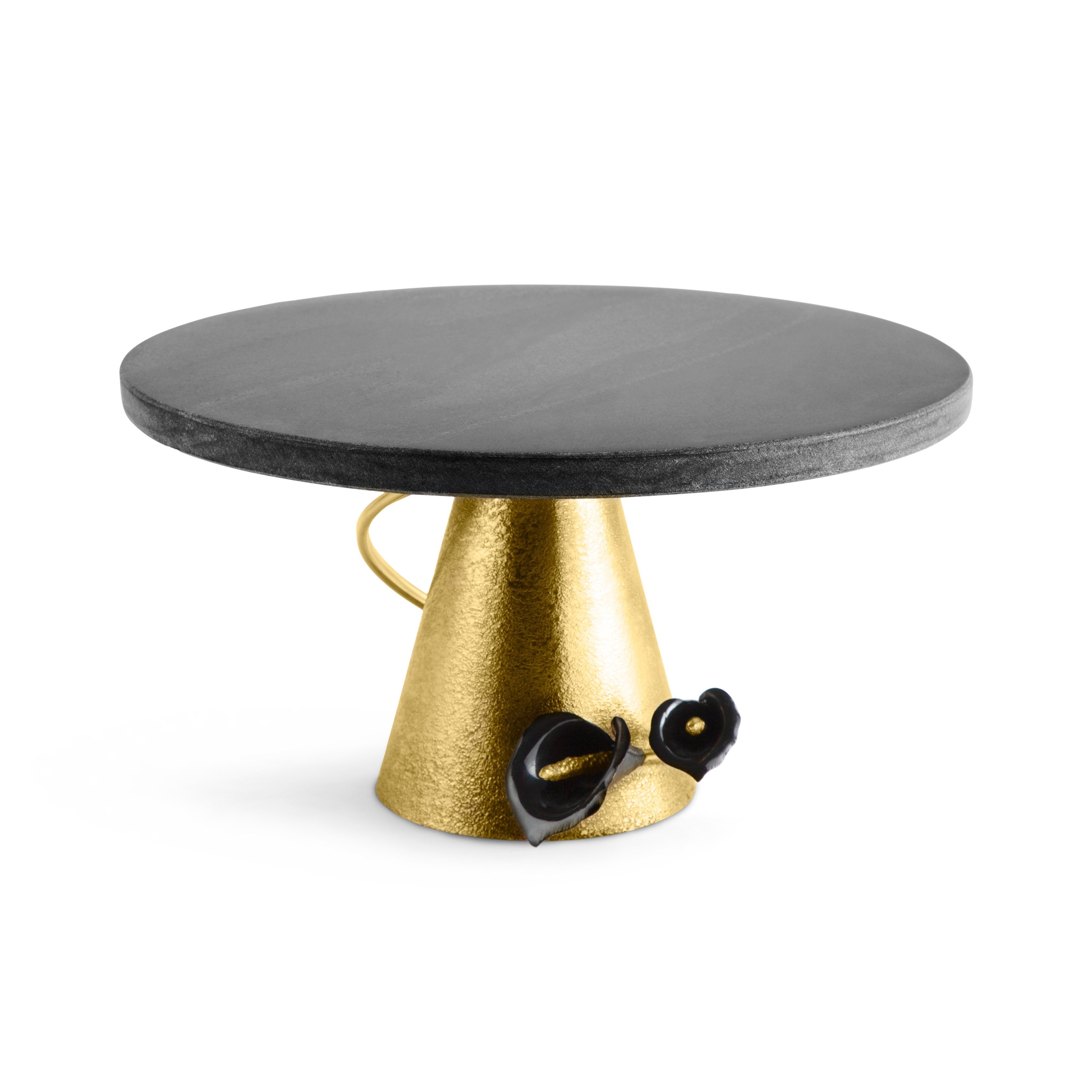 Michael Aram Calla Lily Midnight Cake Stand