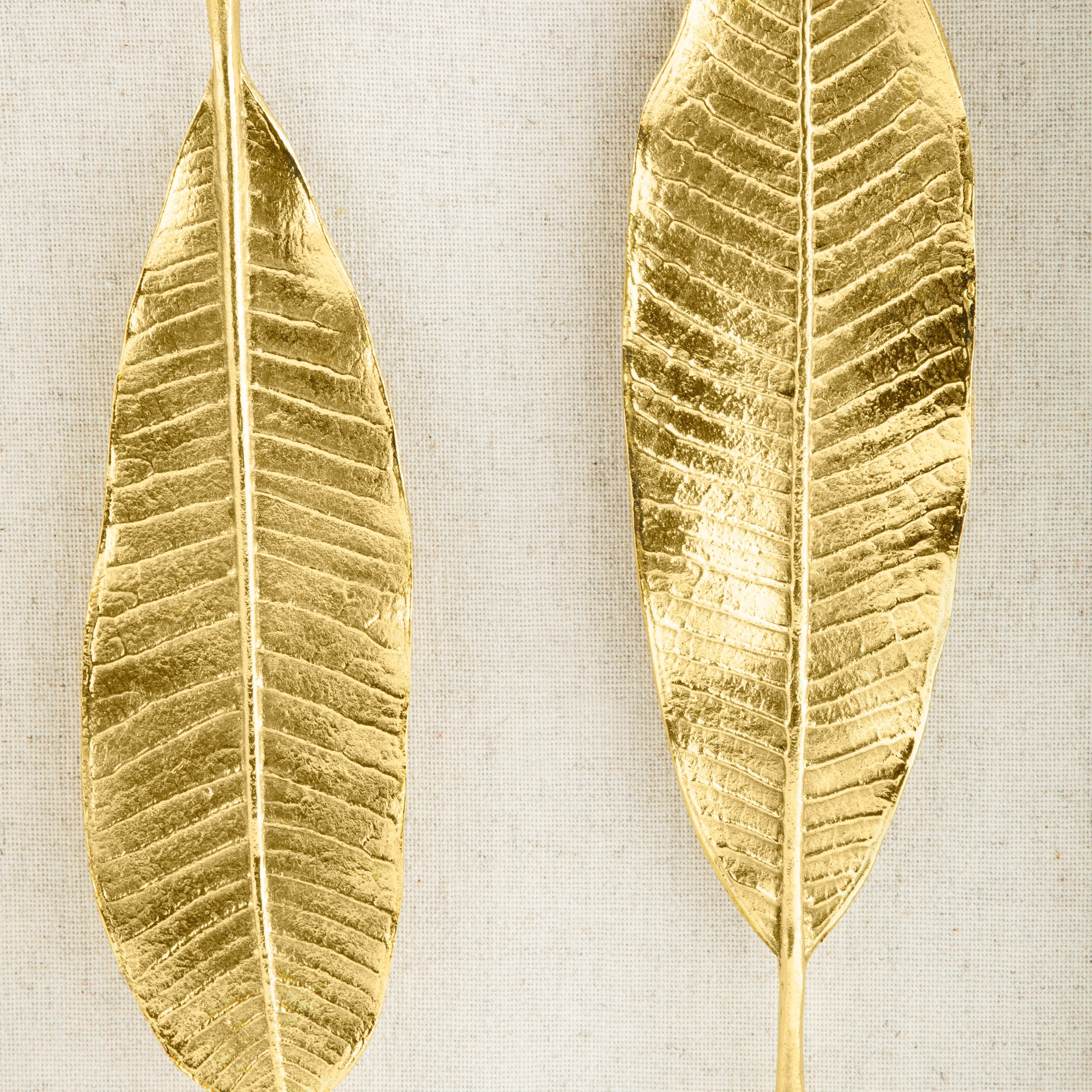 Michael Aram Champa Leaf Fabric Shadow Box