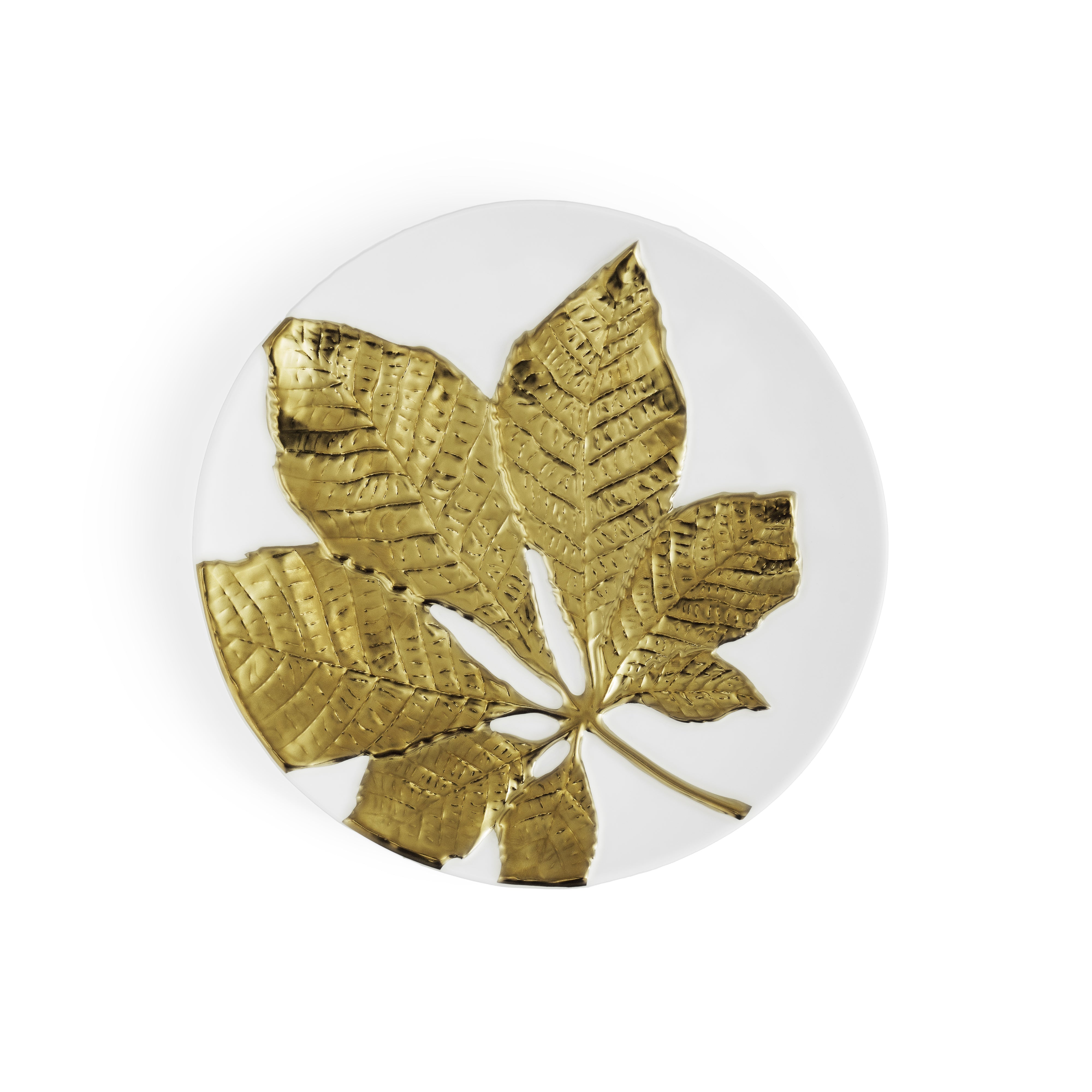 Michael Aram Chestnut Leaf Salad Plate Set