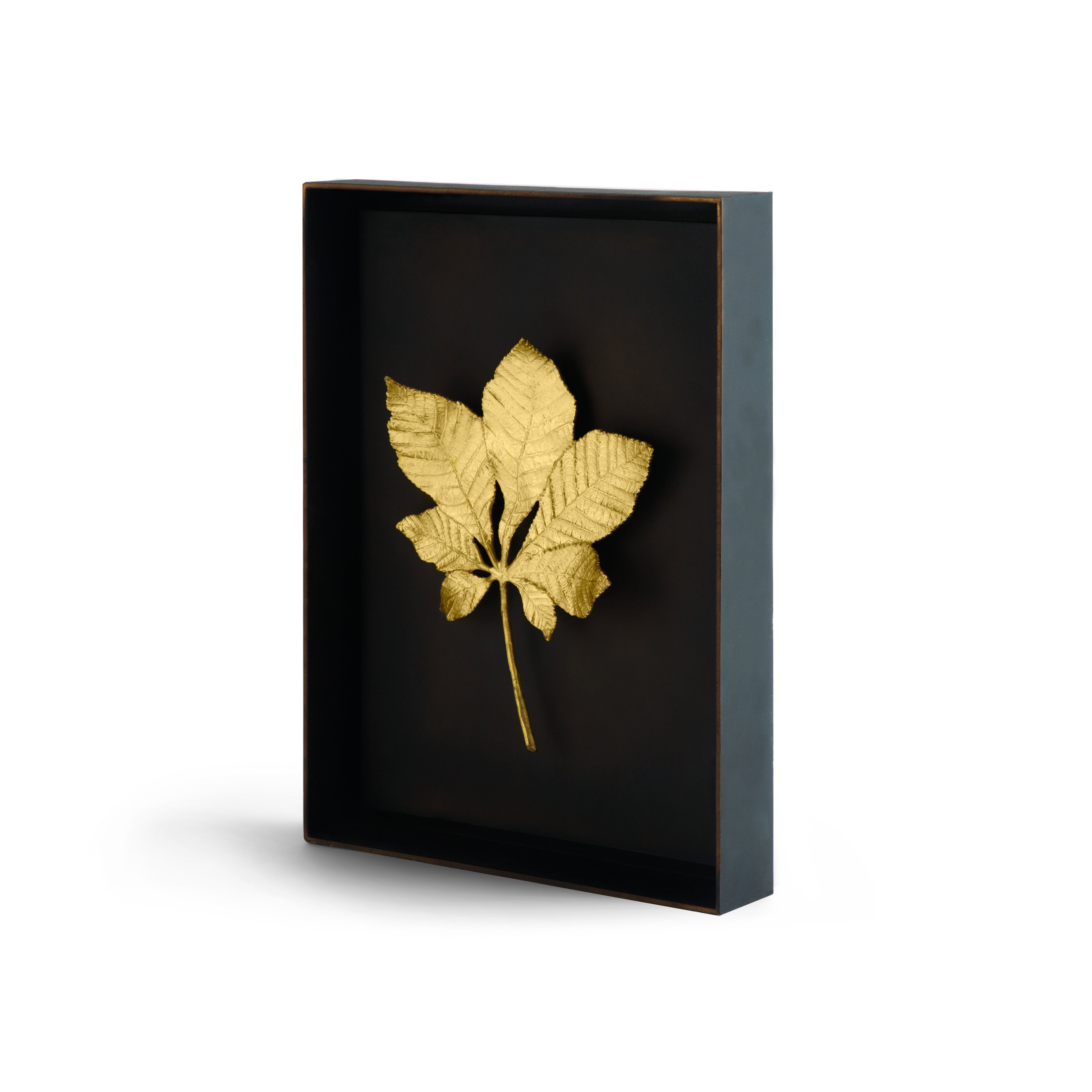 Michael Aram Chestnut Leaf Shadow Box