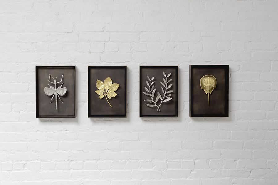 Michael Aram Chestnut Leaf Shadow Box