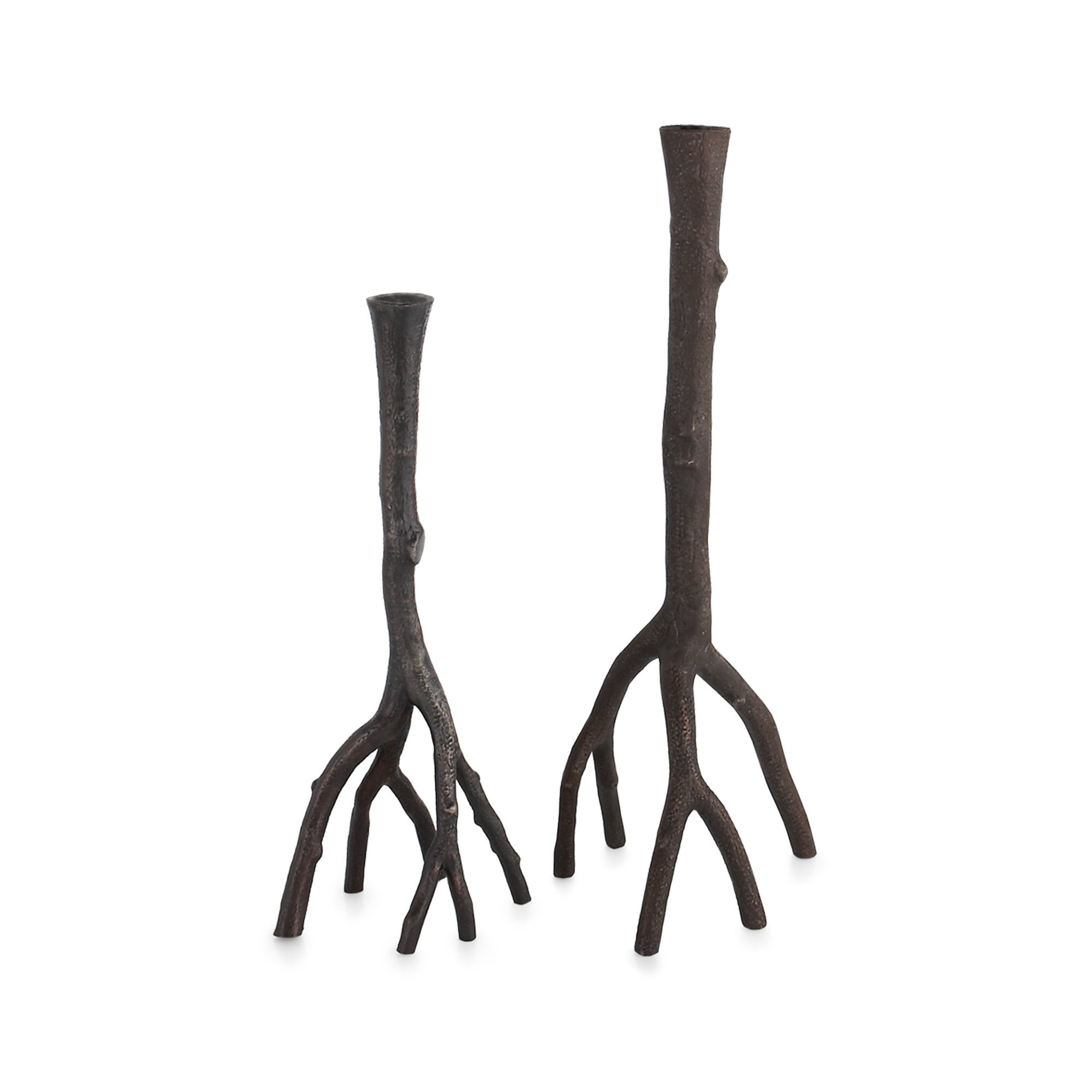 Michael Aram Enchanted Forest Candleholders Oxidized