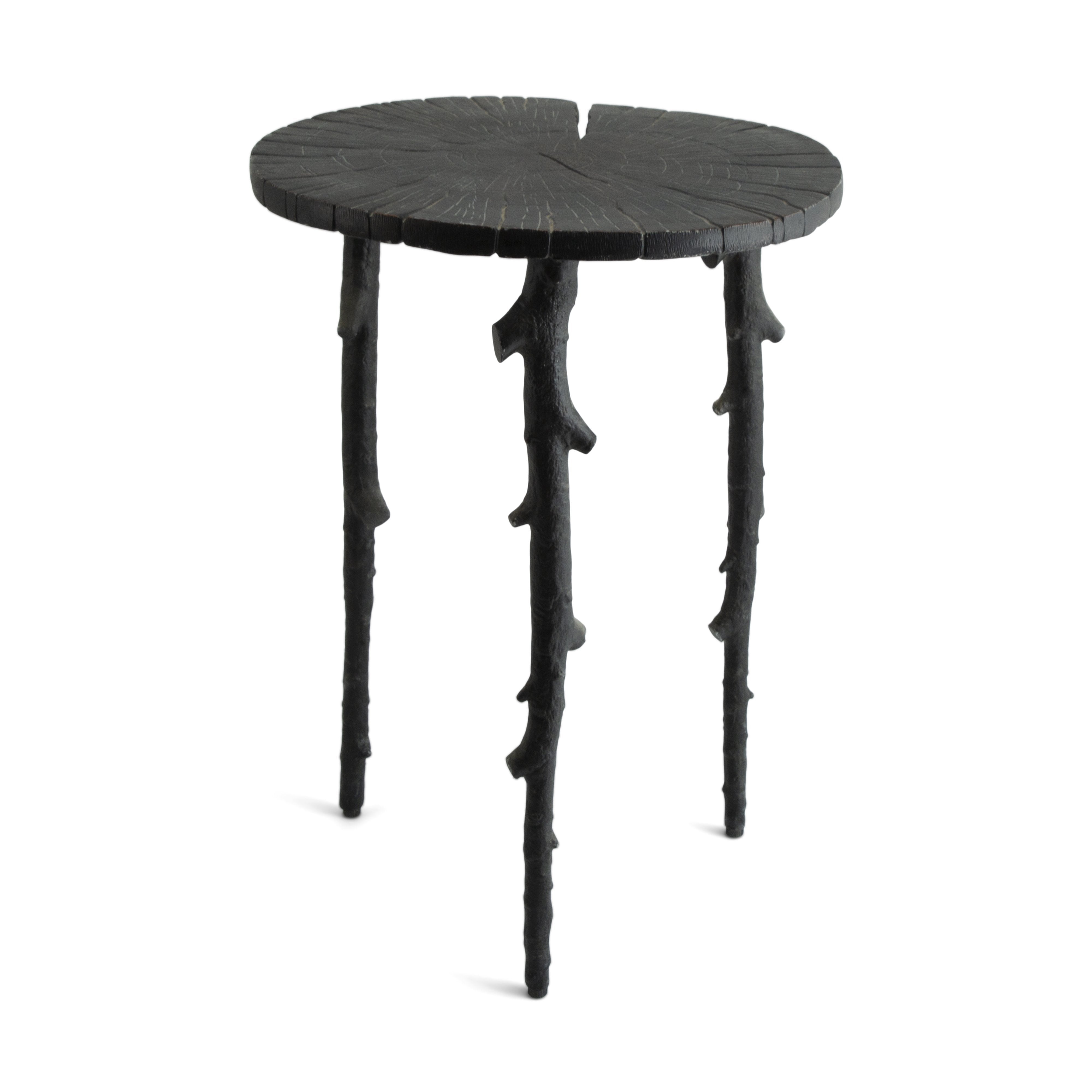 Michael Aram Enchanted Forest Side Table Oxidized