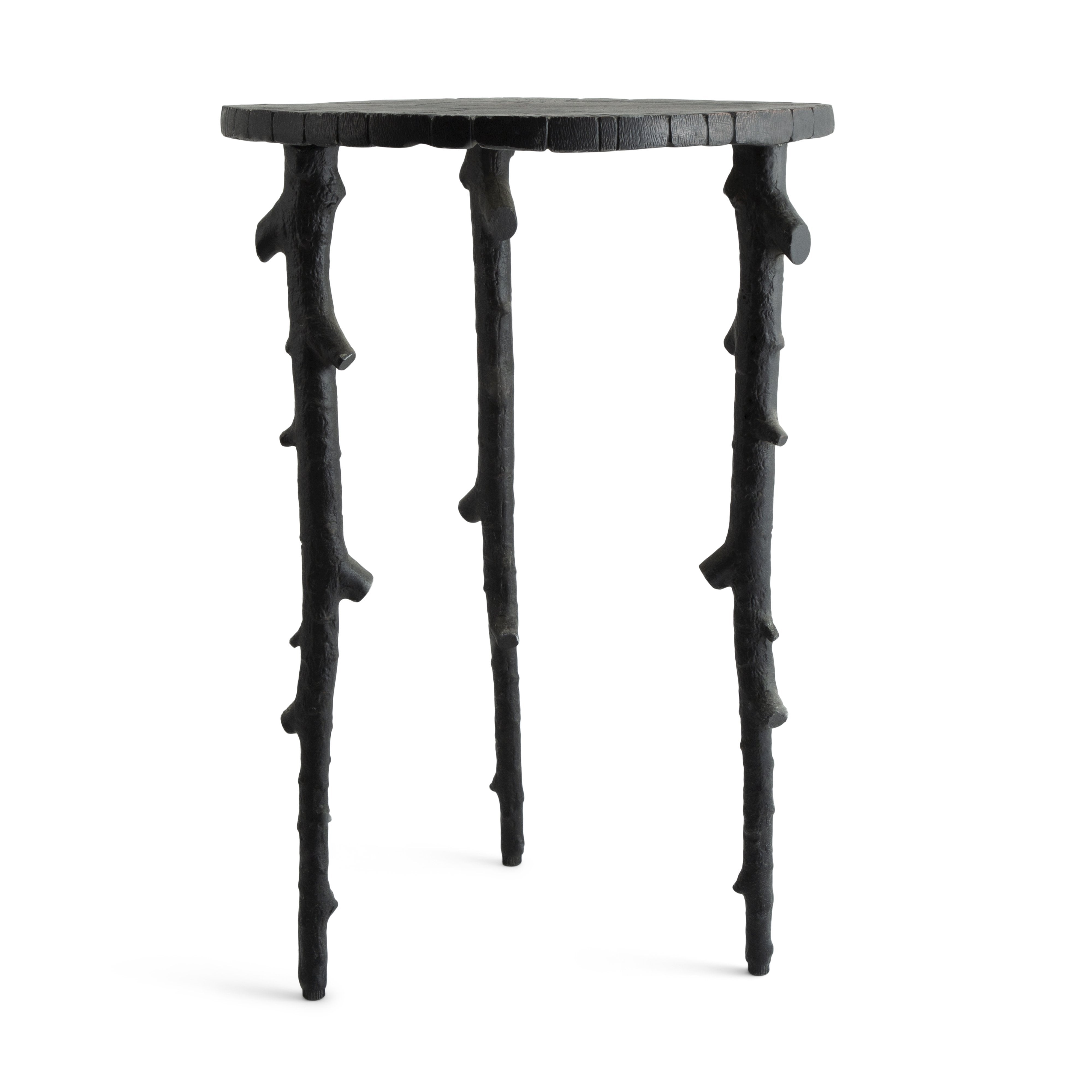 Michael Aram Enchanted Forest Side Table Oxidized