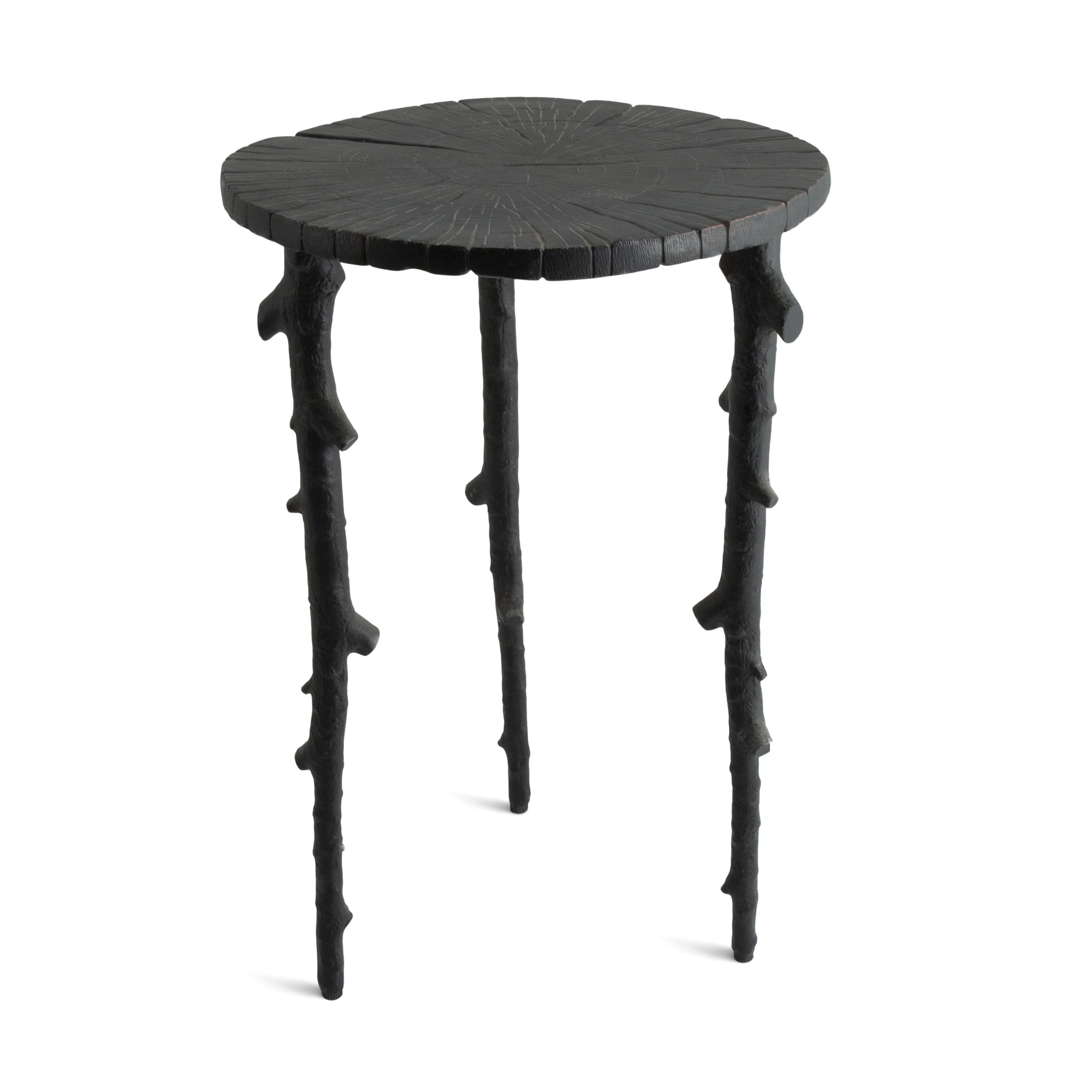 Michael Aram Enchanted Forest Side Table Oxidized