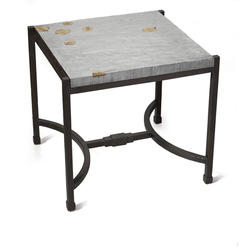 Michael Aram Fallen Leaves Square Side Table