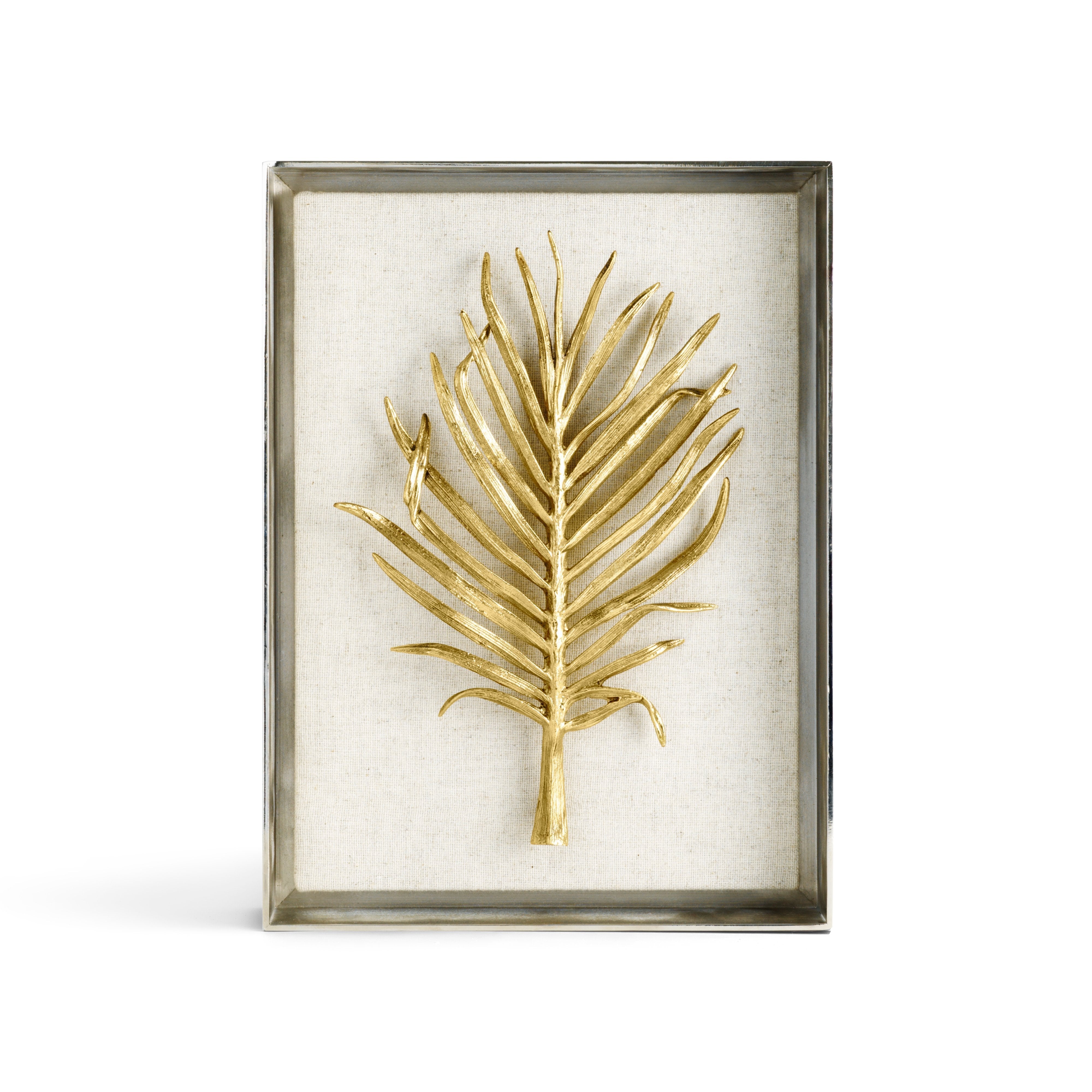 Michael Aram Fan Palm Fabric Shadow Box