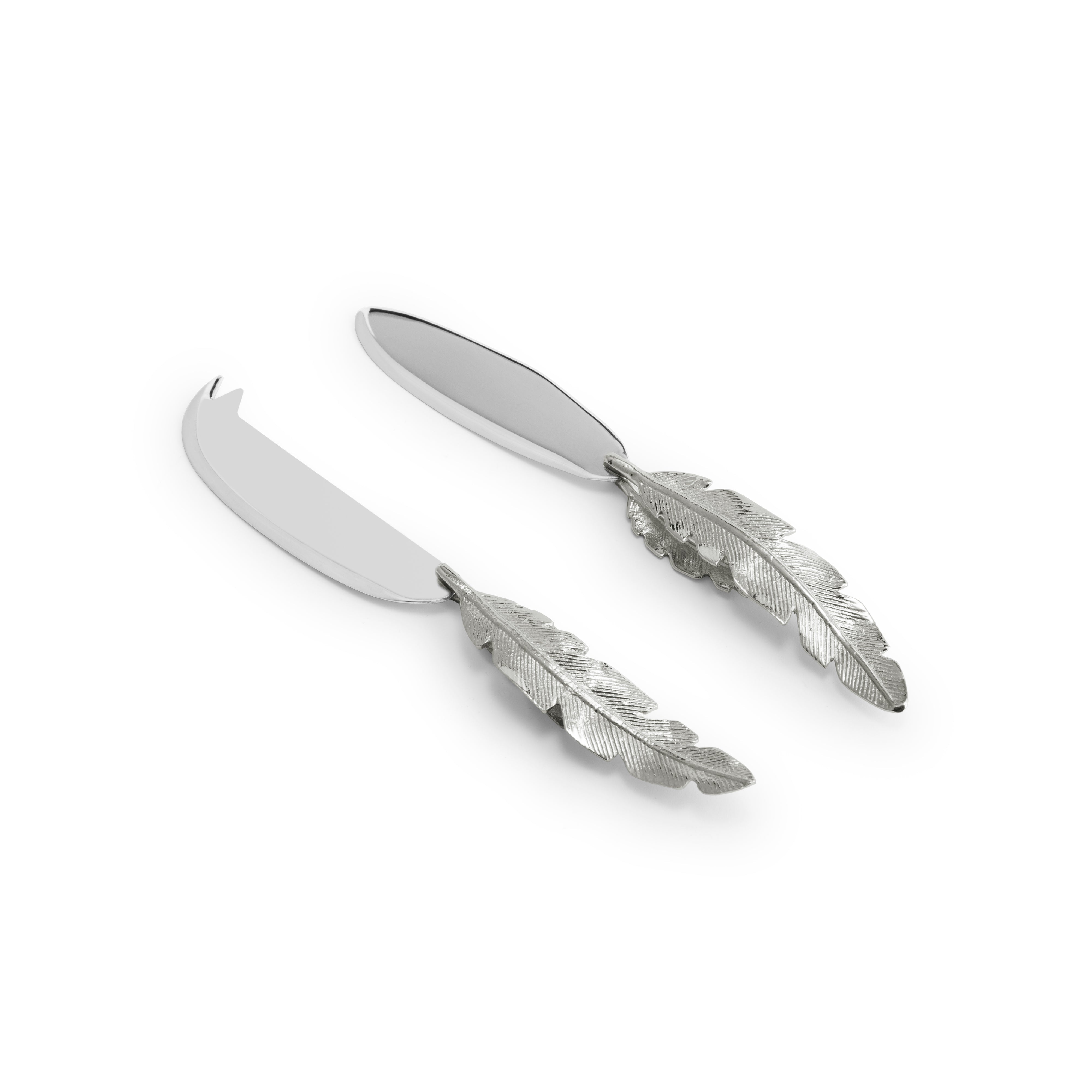 Michael Aram Feather Cheese Knife Set