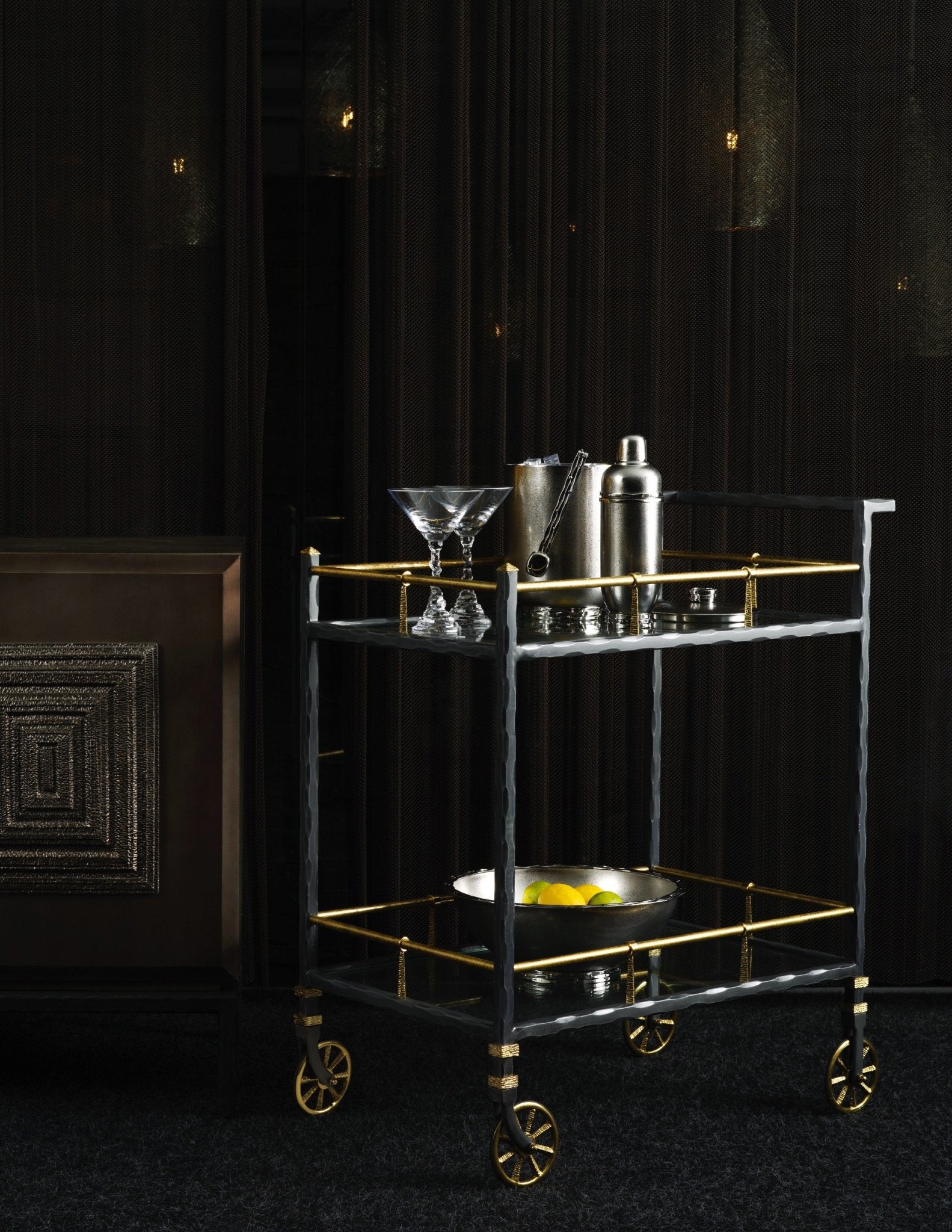 Michael Aram Forged Bar Cart