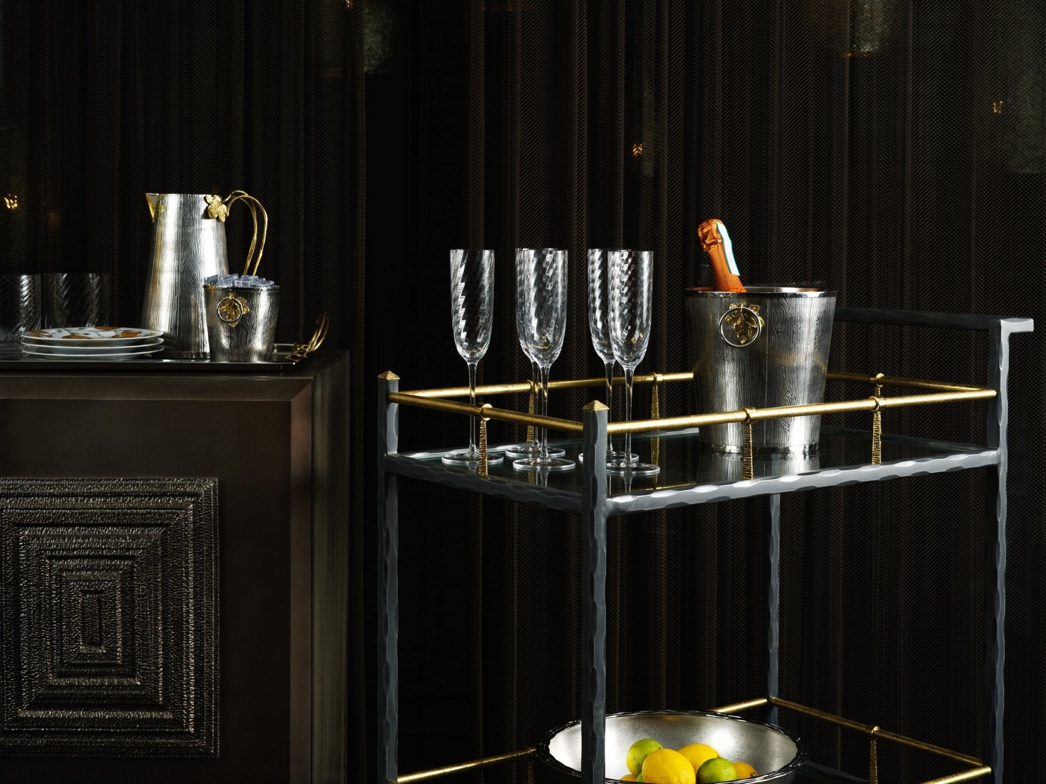 Michael Aram Forged Bar Cart