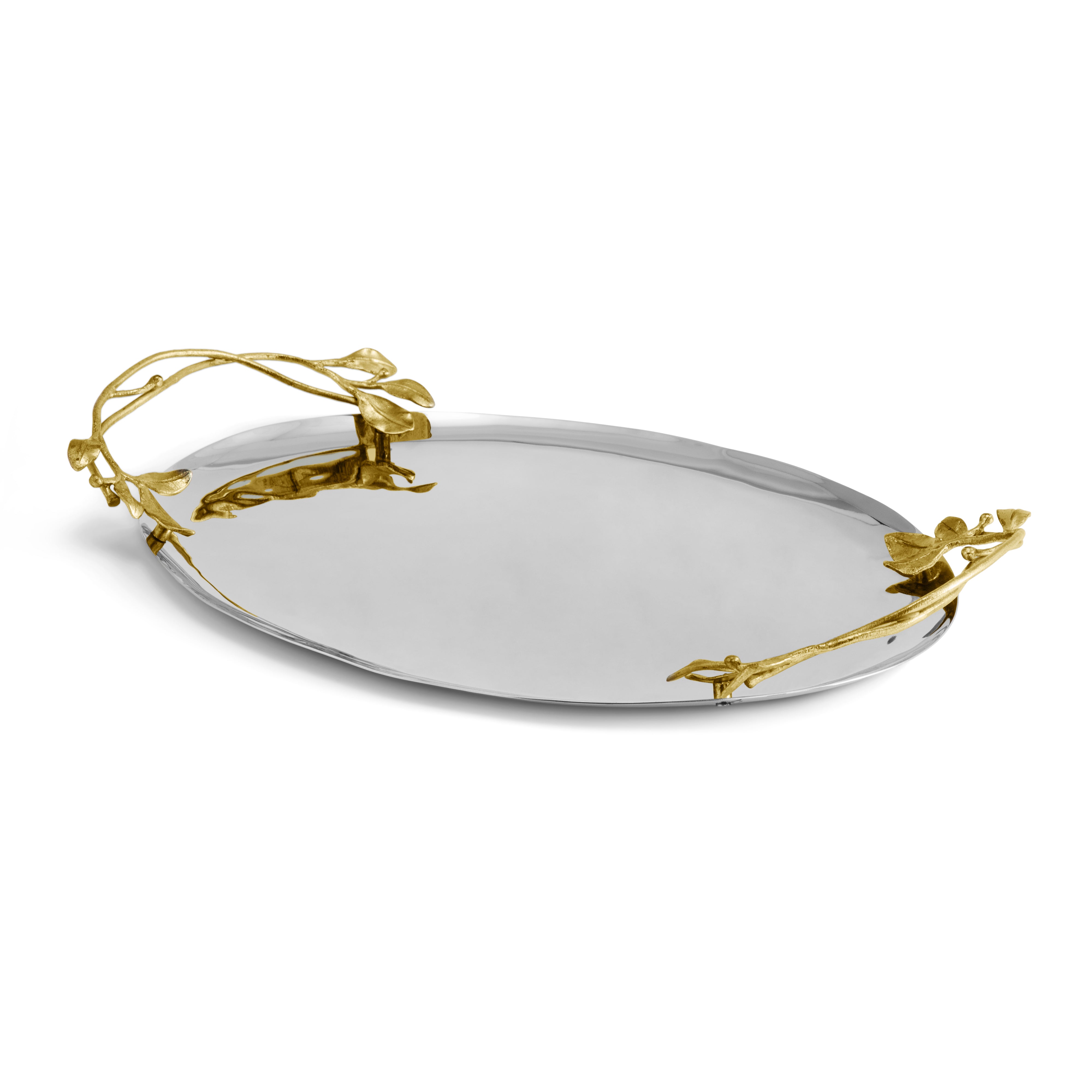 Michael Aram Laurel Gold Serving Tray