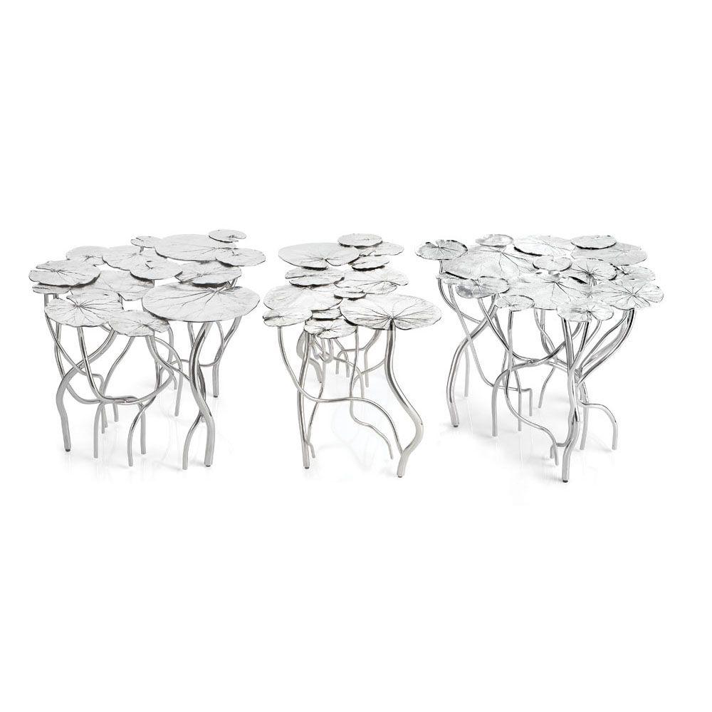 Michael Aram Lily Pad Coffee Table Set