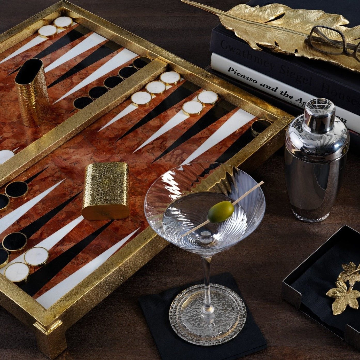 Michael Aram Marble Backgammon