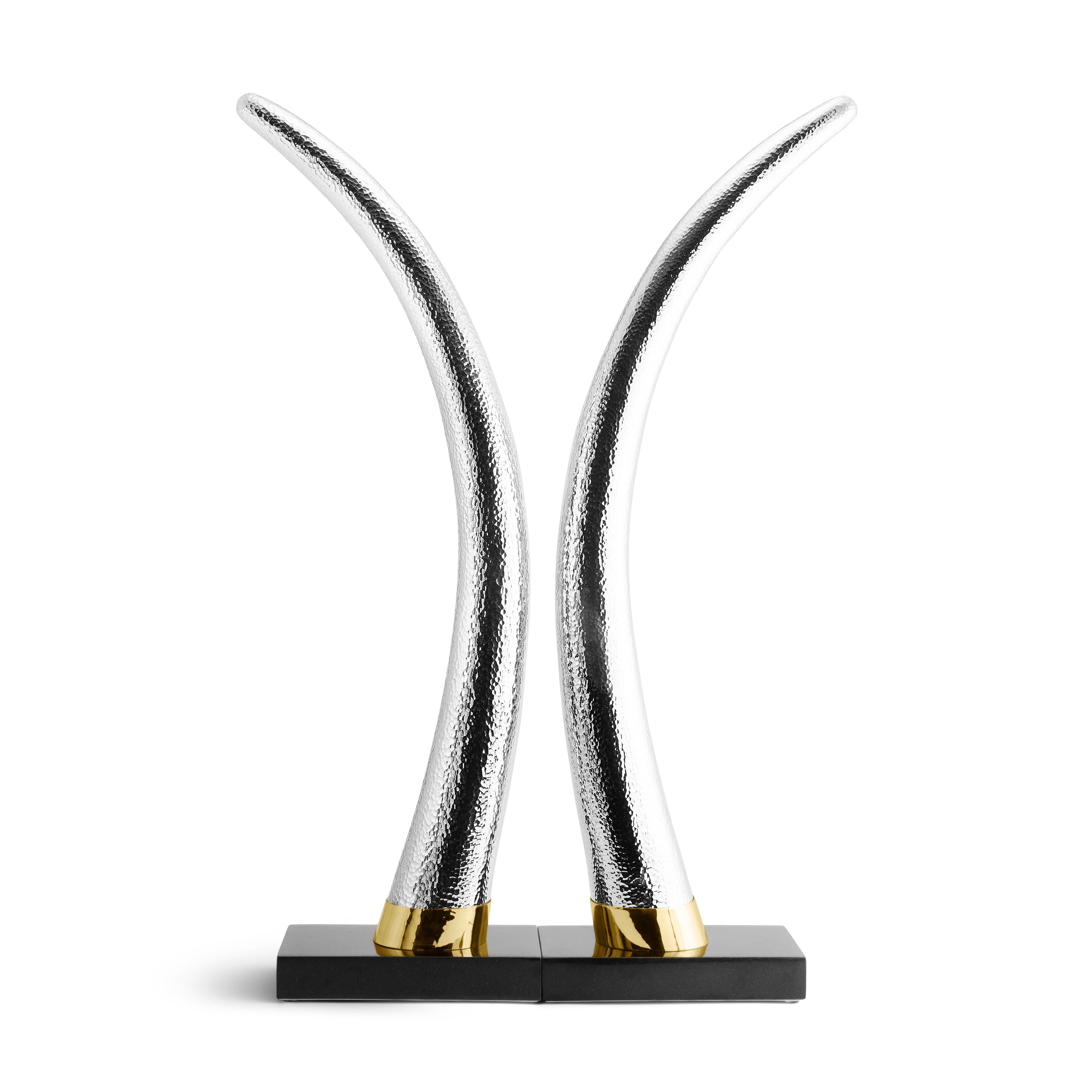 Michael Aram Metal Tusk Sculpture (Set of 2)