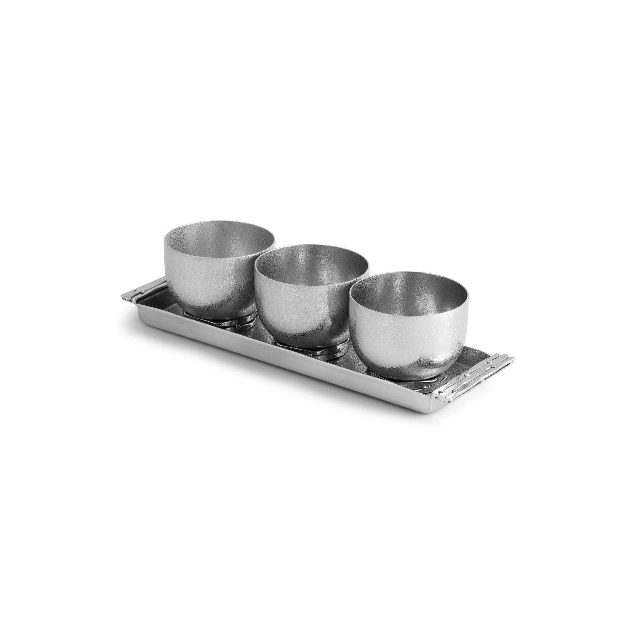 Michael Aram Mirage Triple Bowl Set w/ Tray