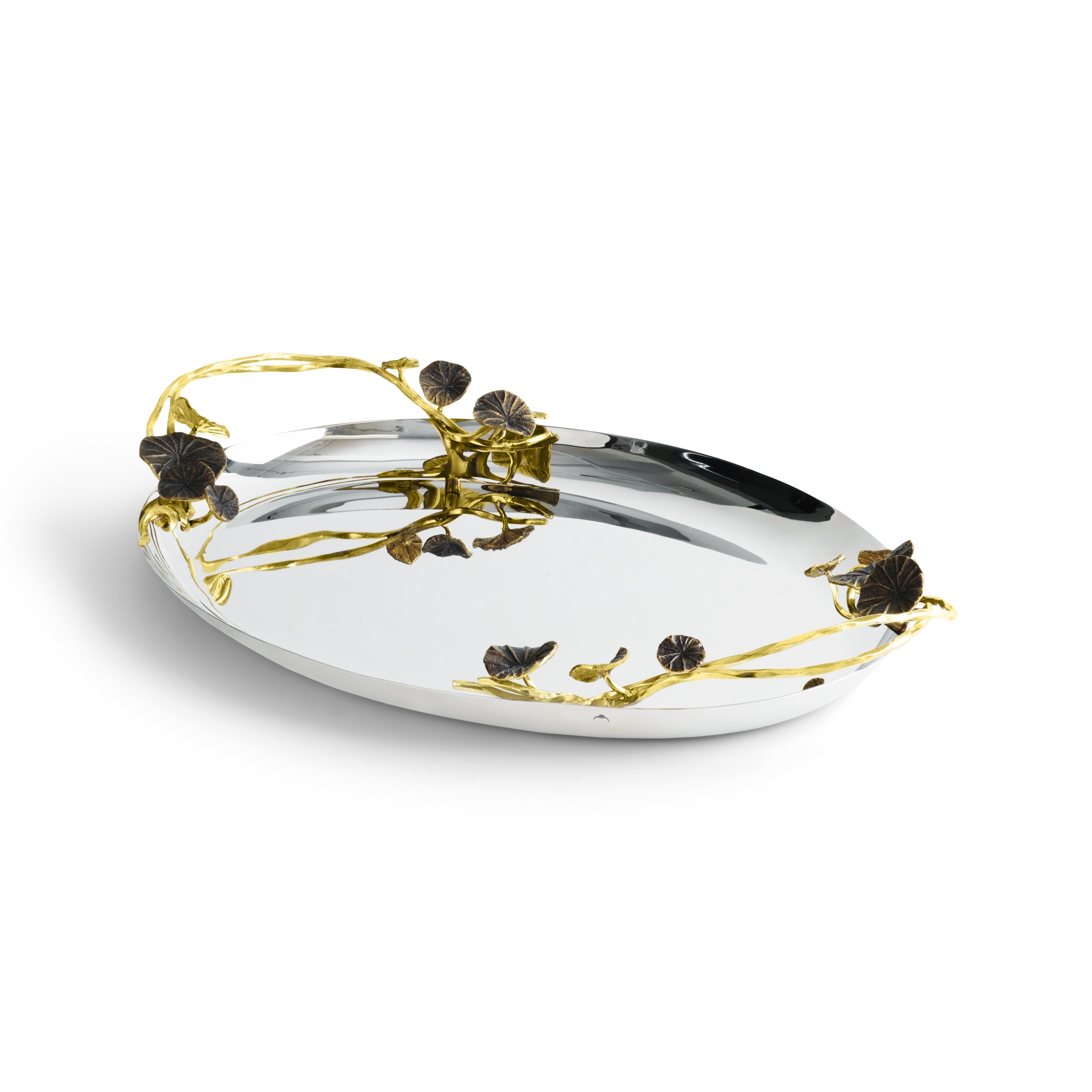 Michael Aram Monetƒ??s Garden - Golden Sunset Oval Tray