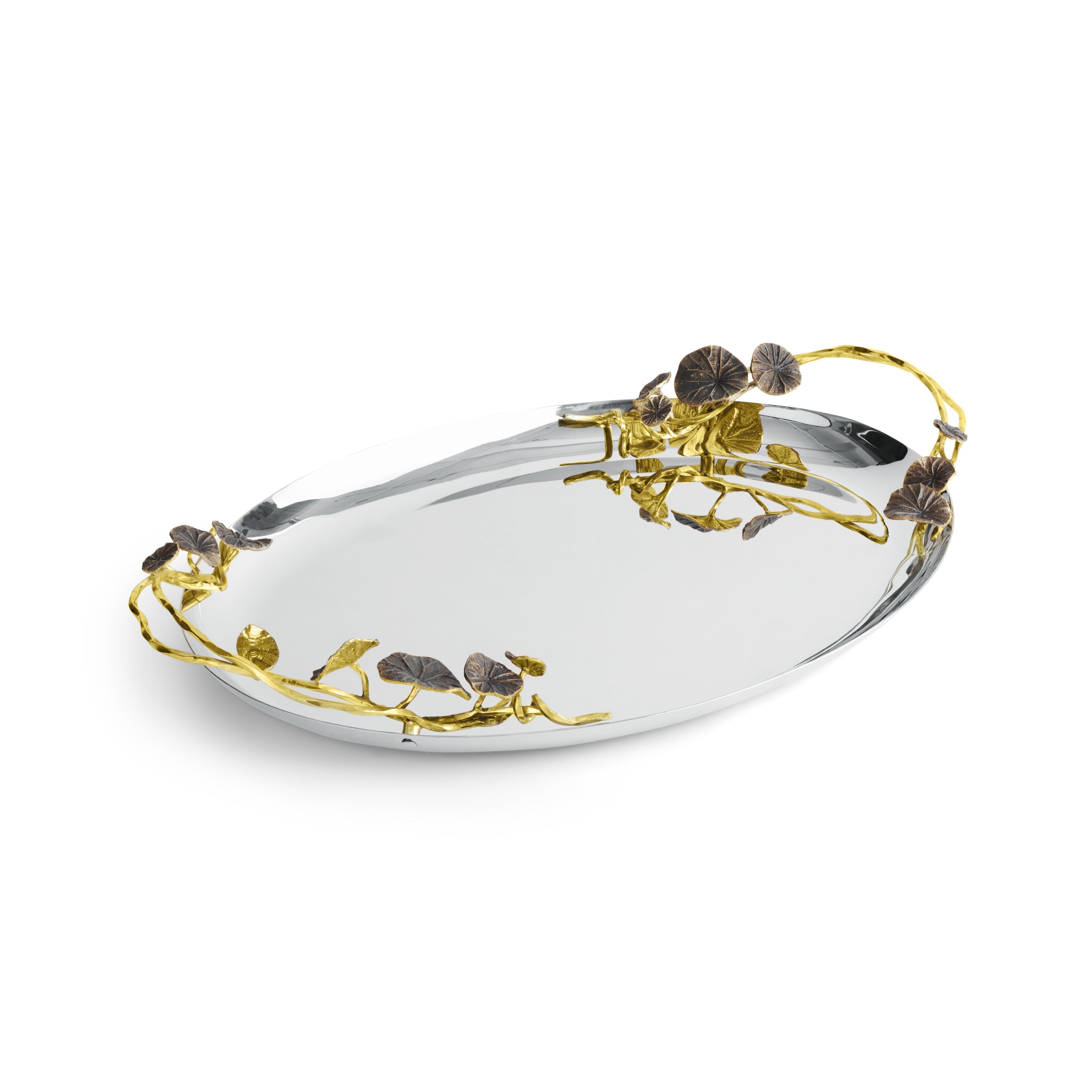 Michael Aram Monetƒ??s Garden - Golden Sunset Oval Tray