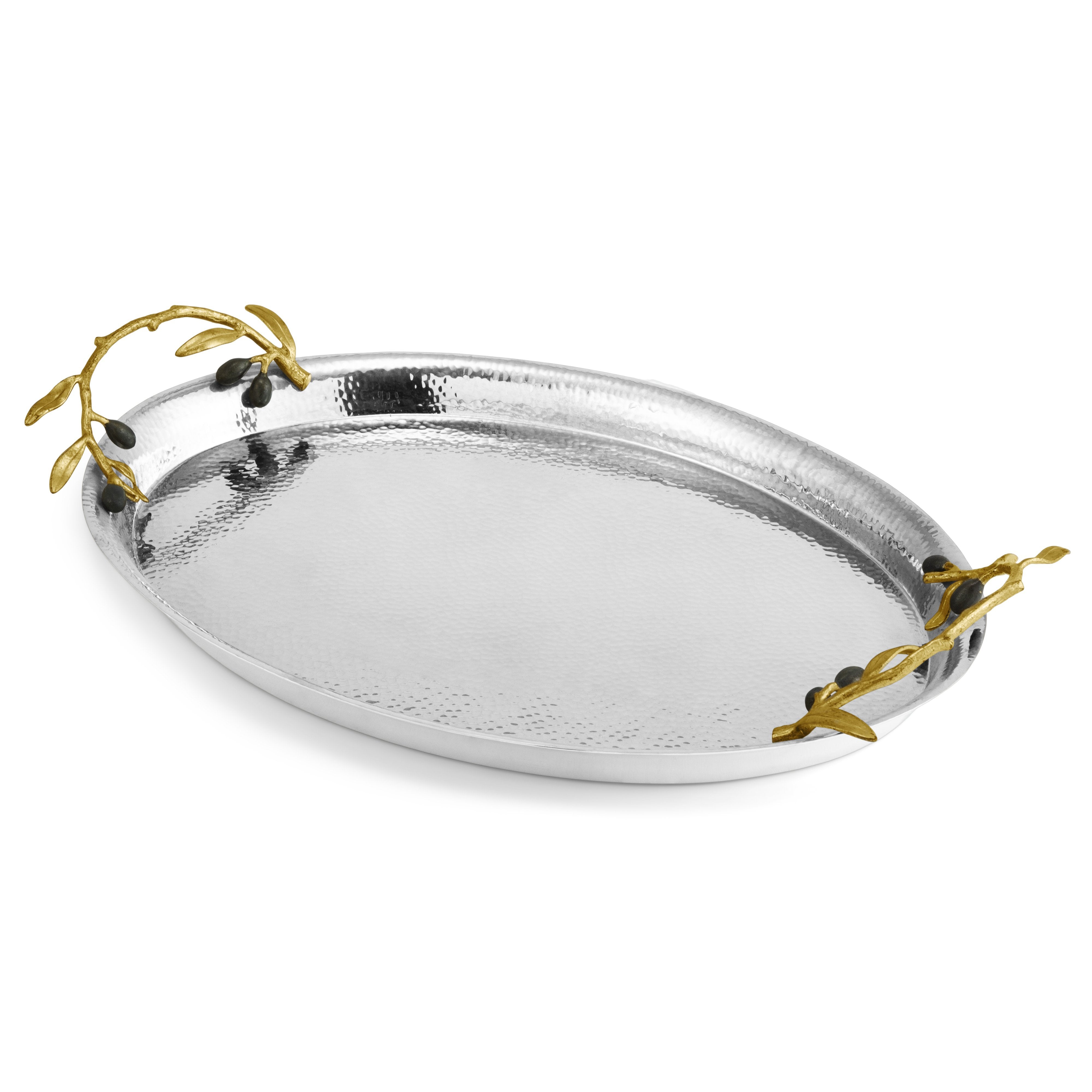 Michael Aram Olive Branch Oval Serving Tray