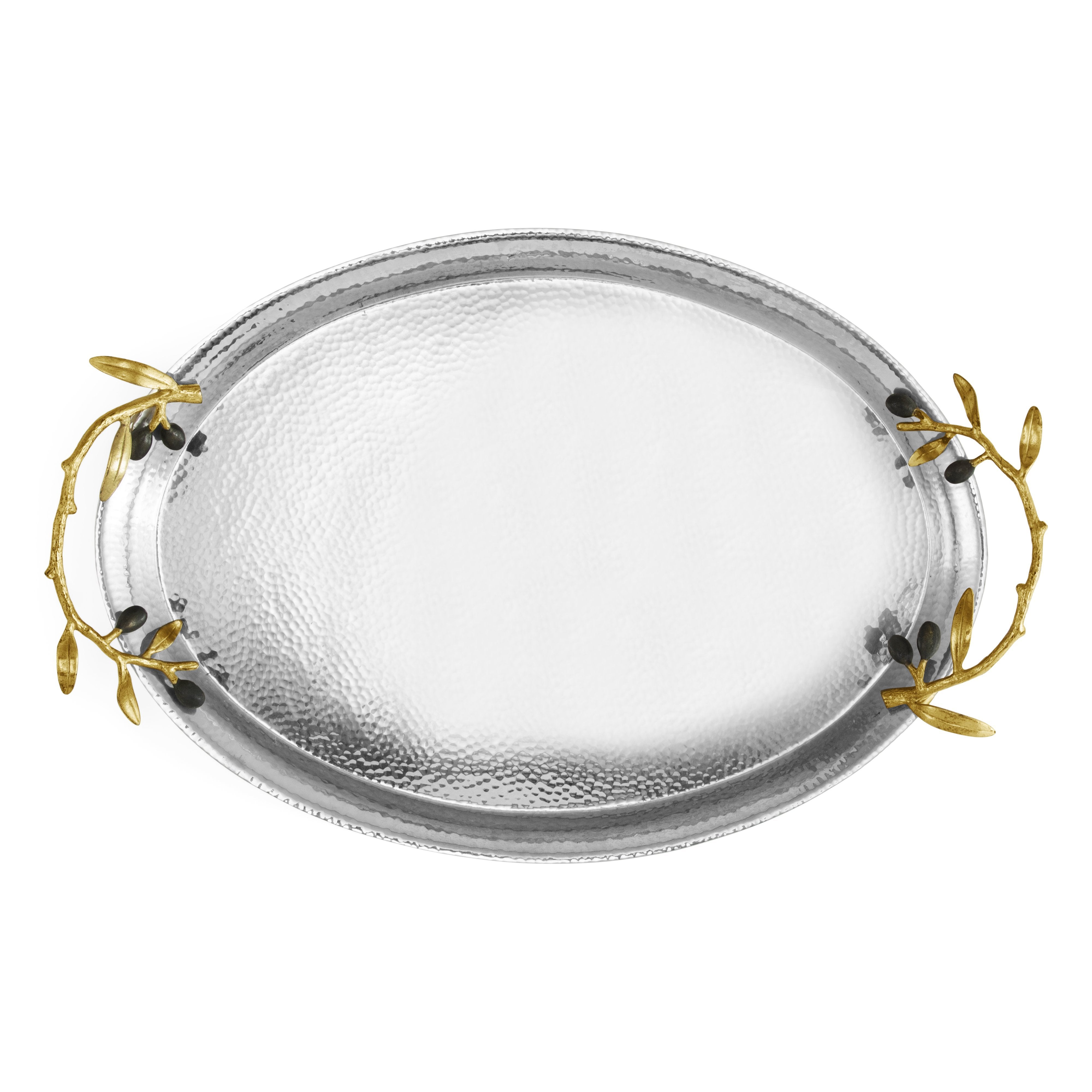 Michael Aram Olive Branch Oval Serving Tray