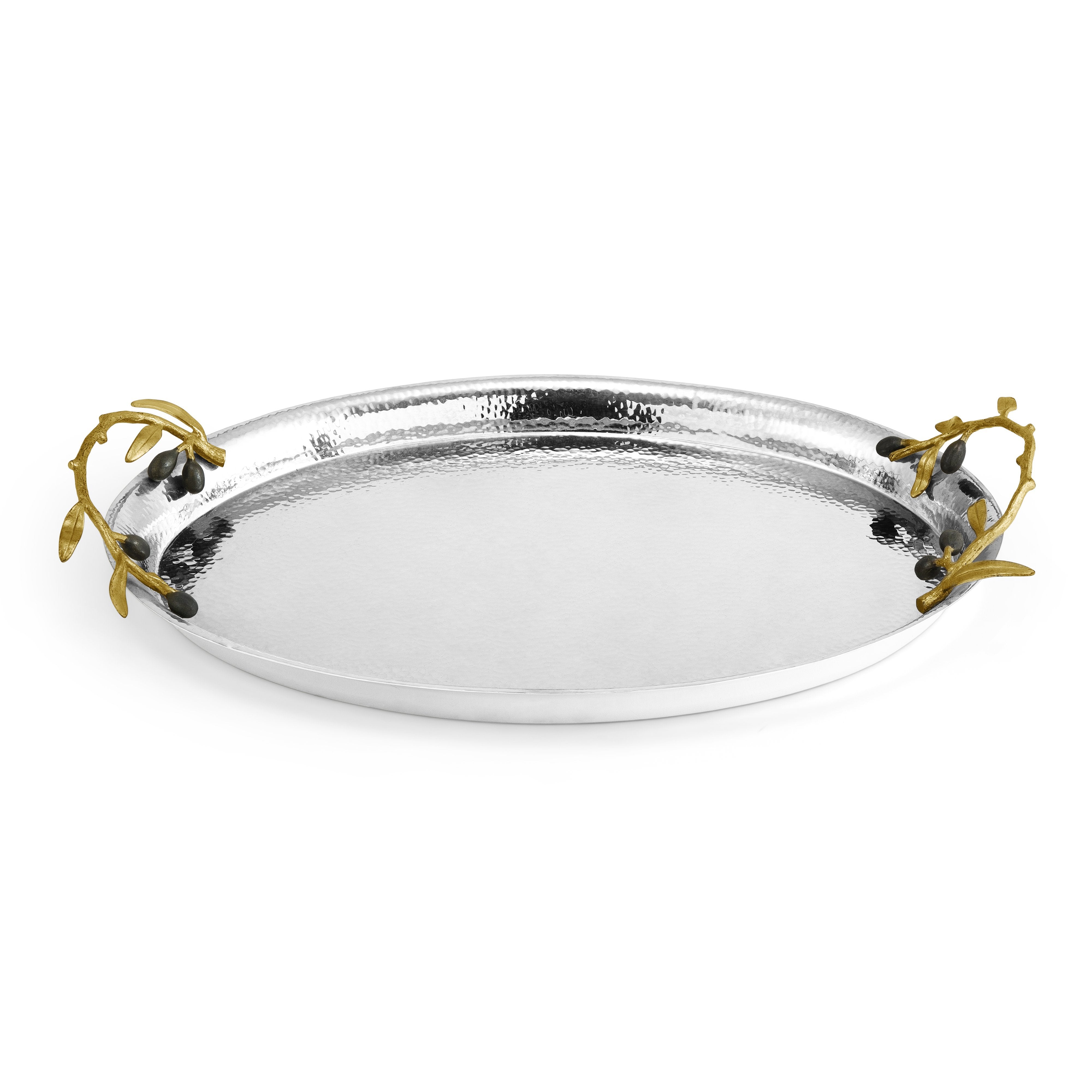 Michael Aram Olive Branch Oval Serving Tray