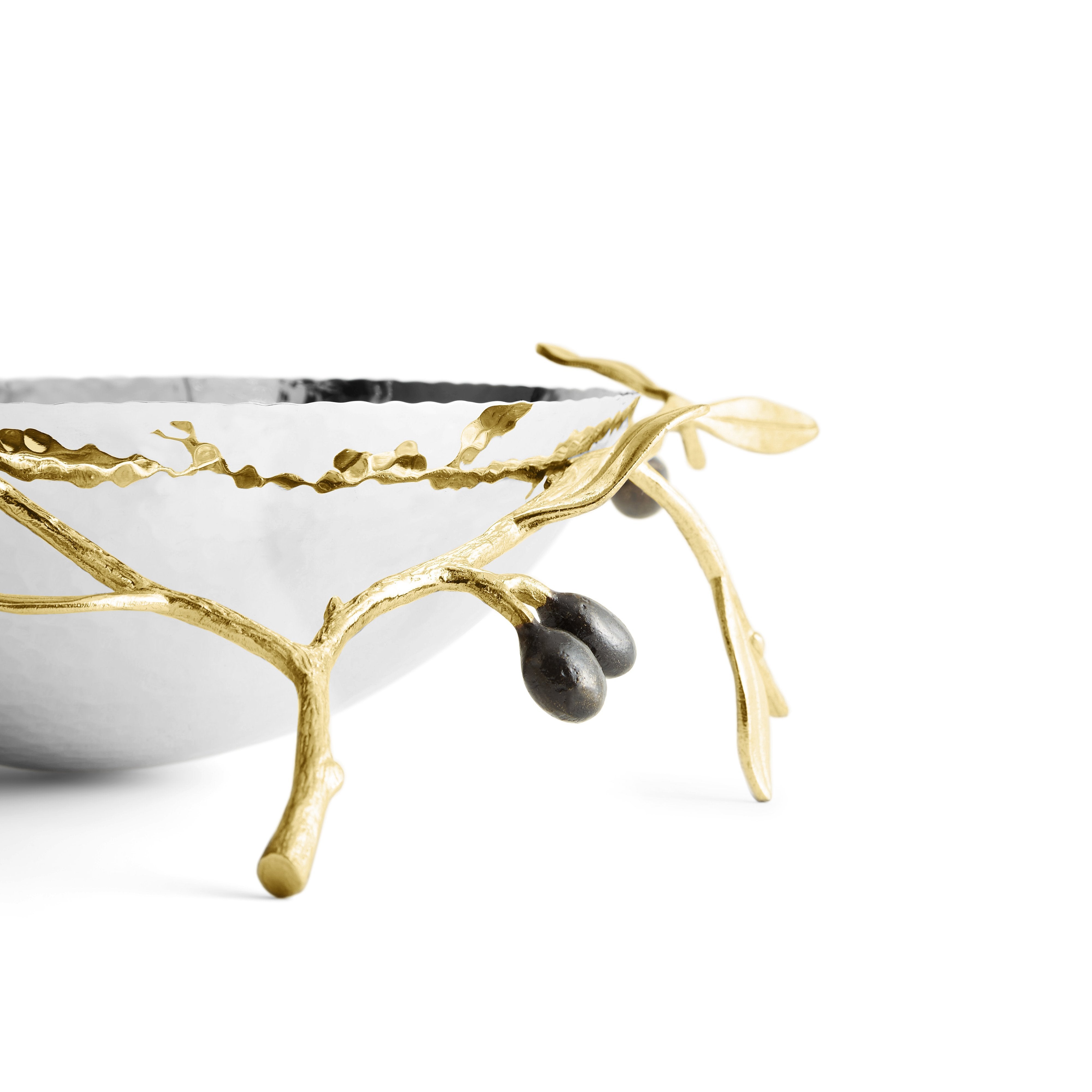 Michael Aram Olive Branch Steel Bowl