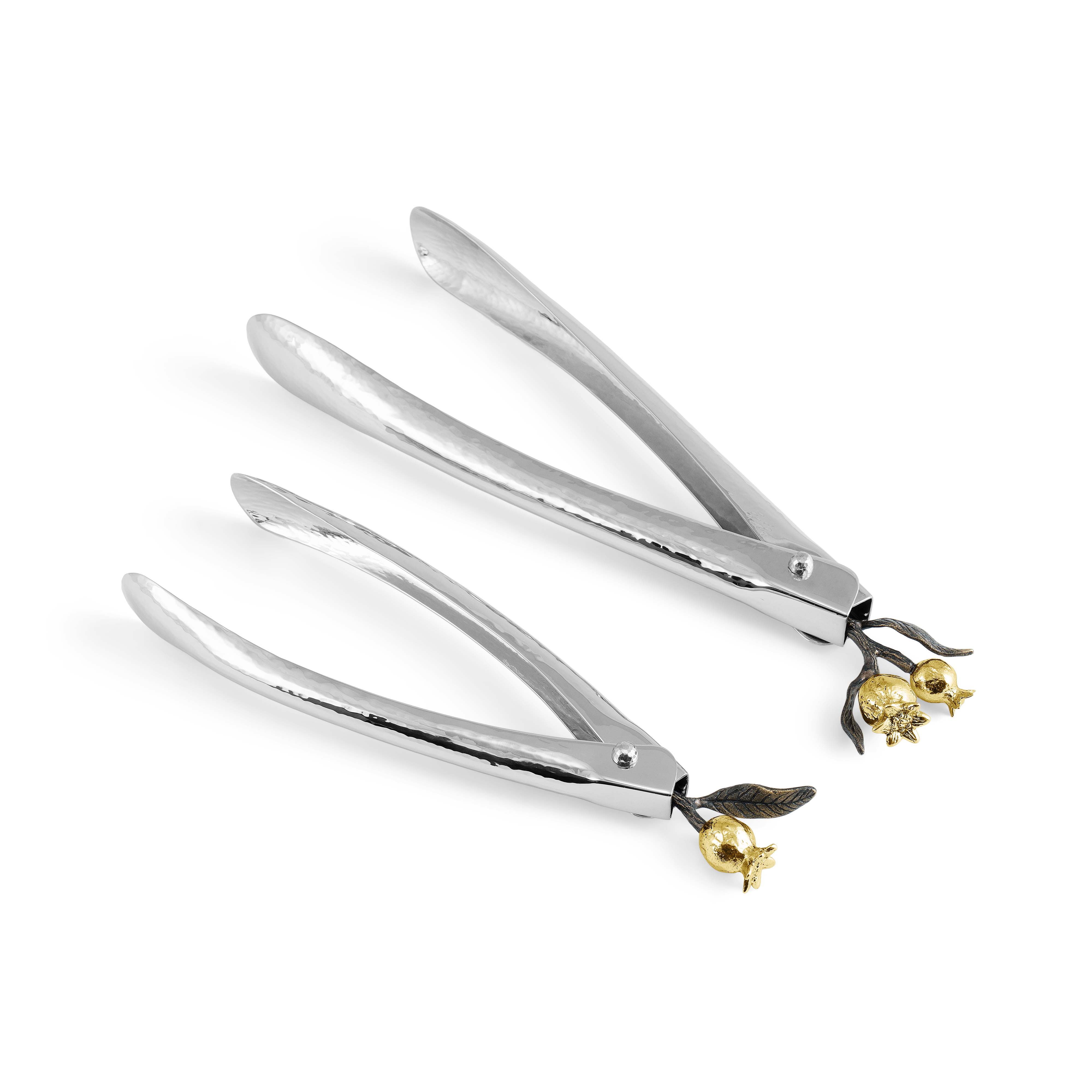 Michael Aram Pomegranate Lock Spring Tongs